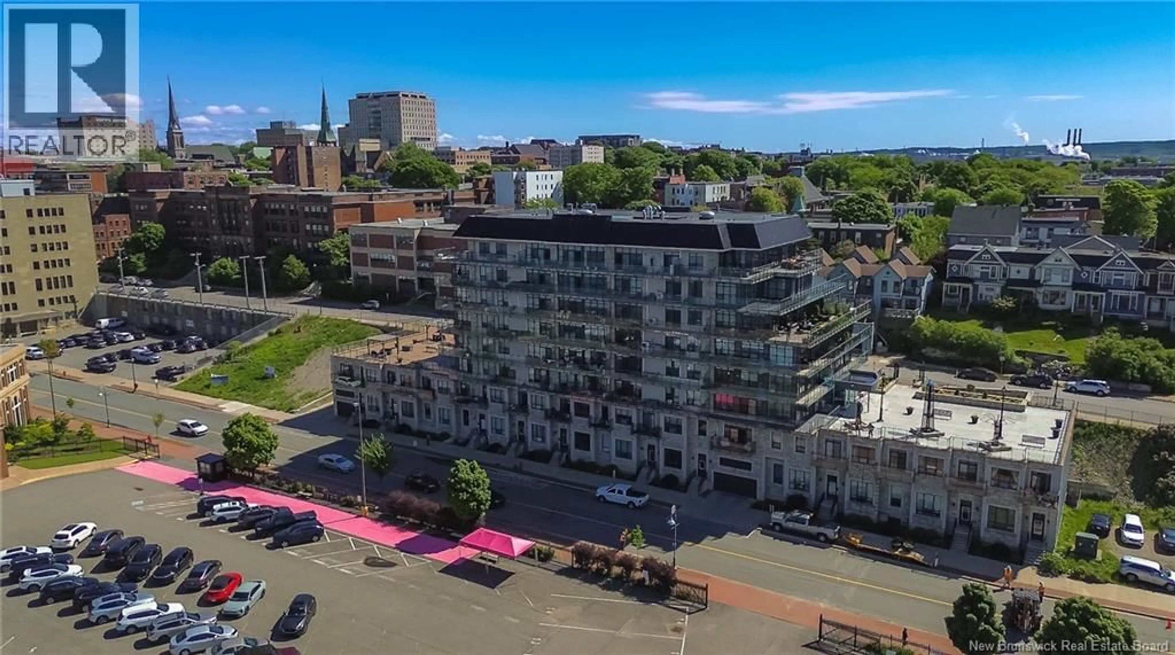 A pic from outside/outdoor area/front of a property/back of a property/a pic from drone, city buildings view from balcony for 208 - 243 PRINCE WILLIAM STREET, Saint John New Brunswick E2L0C6