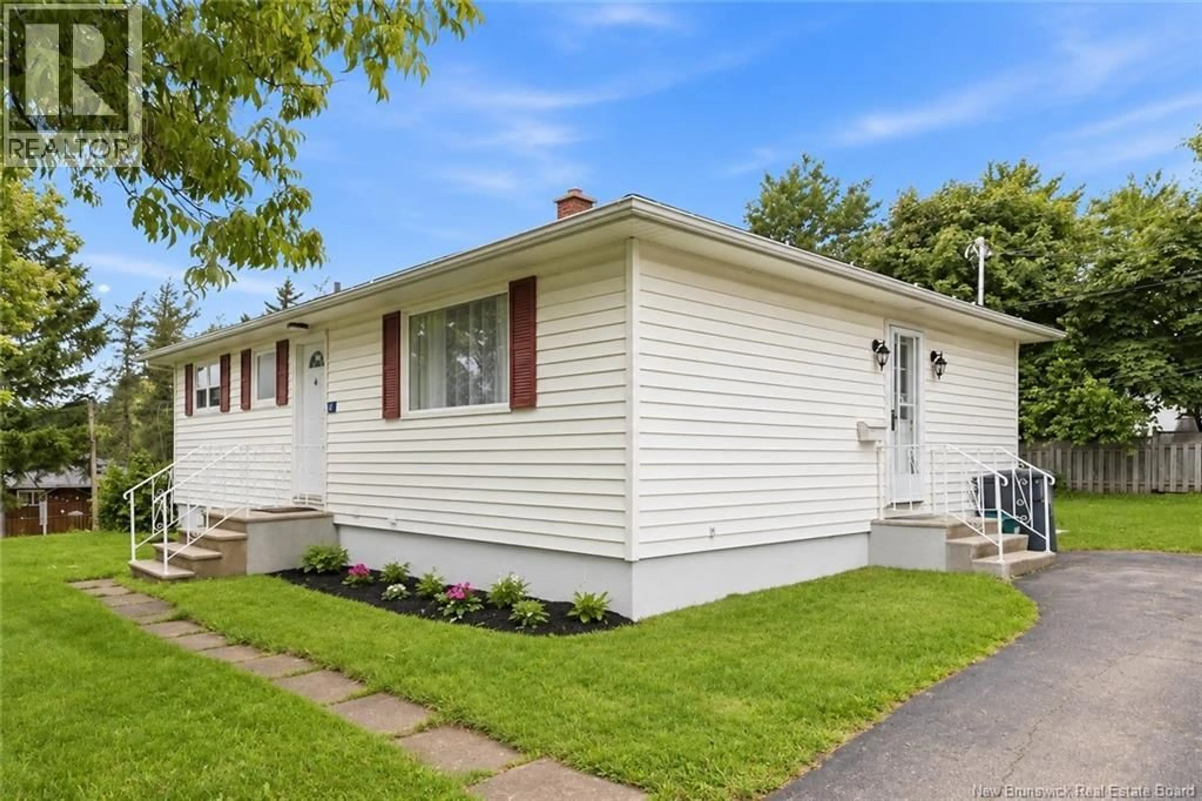 Home with vinyl exterior material, street for 41 HIGHLANDVIEW ROAD, Moncton New Brunswick E1A2L1