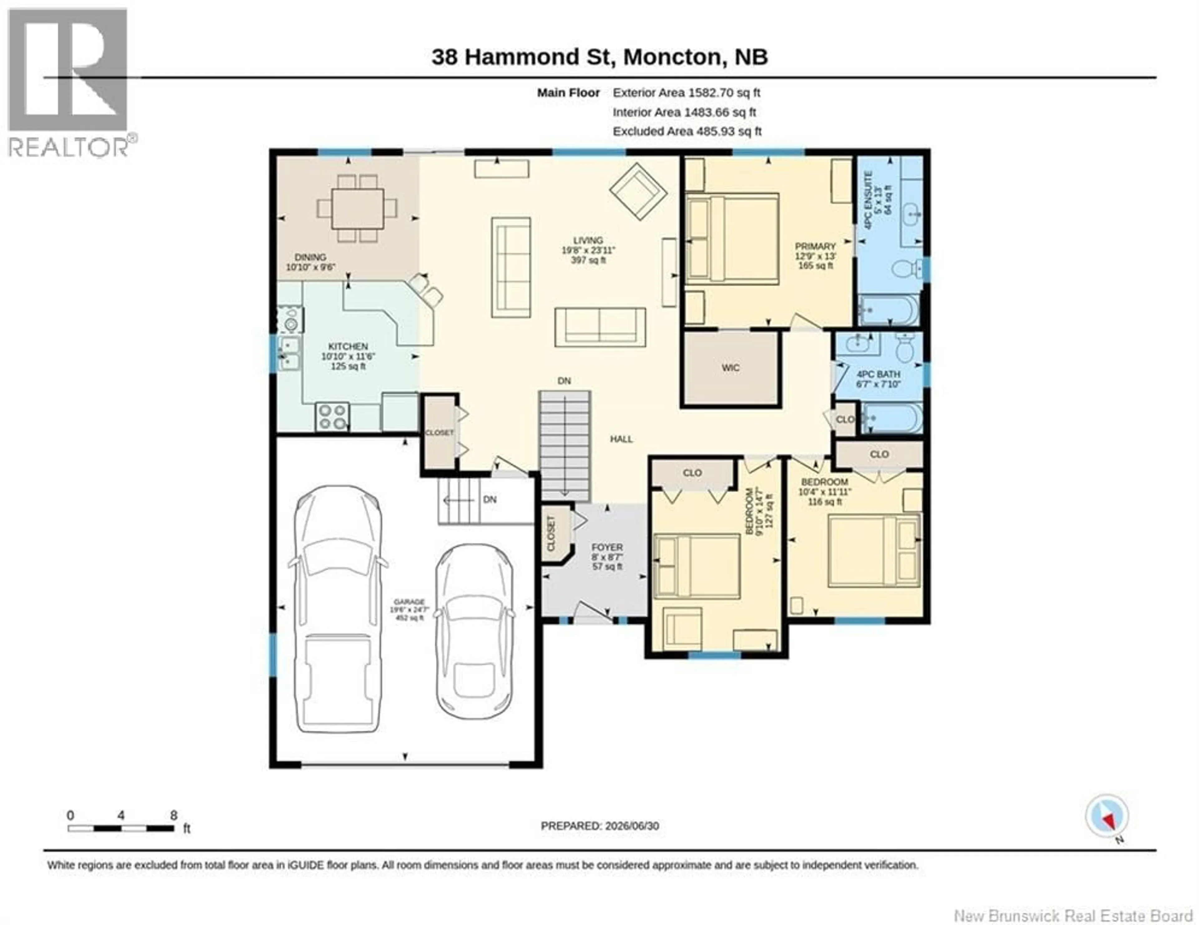 Floor plan for 38 HAMMOND STREET, Moncton New Brunswick E1A6C5