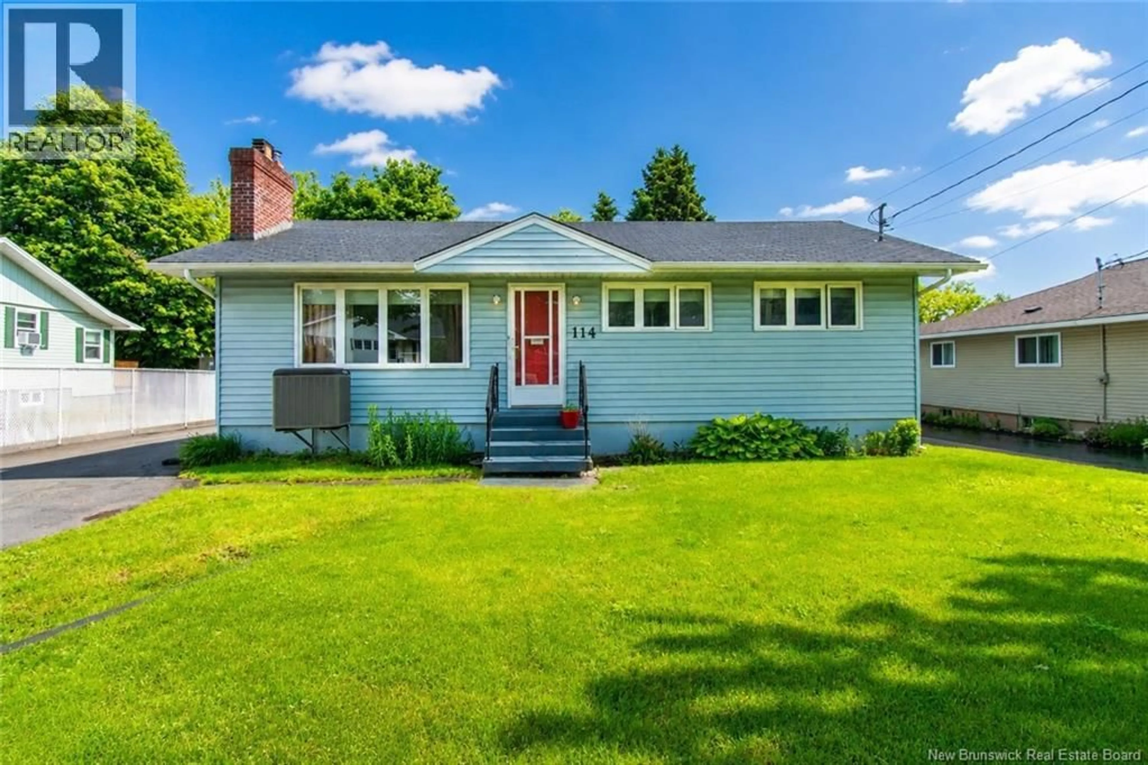 Home with vinyl exterior material, street for 114 BESSBOROUGH, Moncton New Brunswick E1E1P9