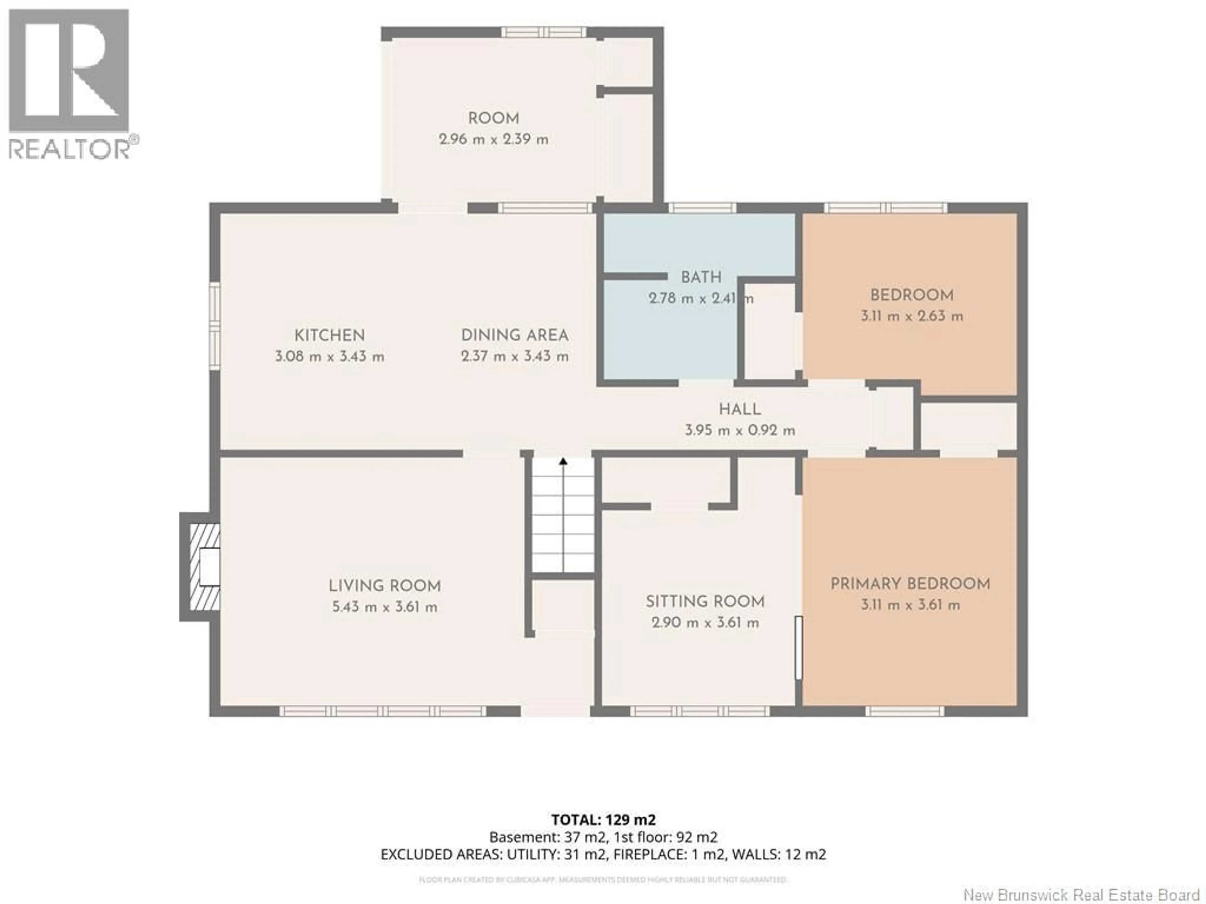 Floor plan for 114 BESSBOROUGH, Moncton New Brunswick E1E1P9