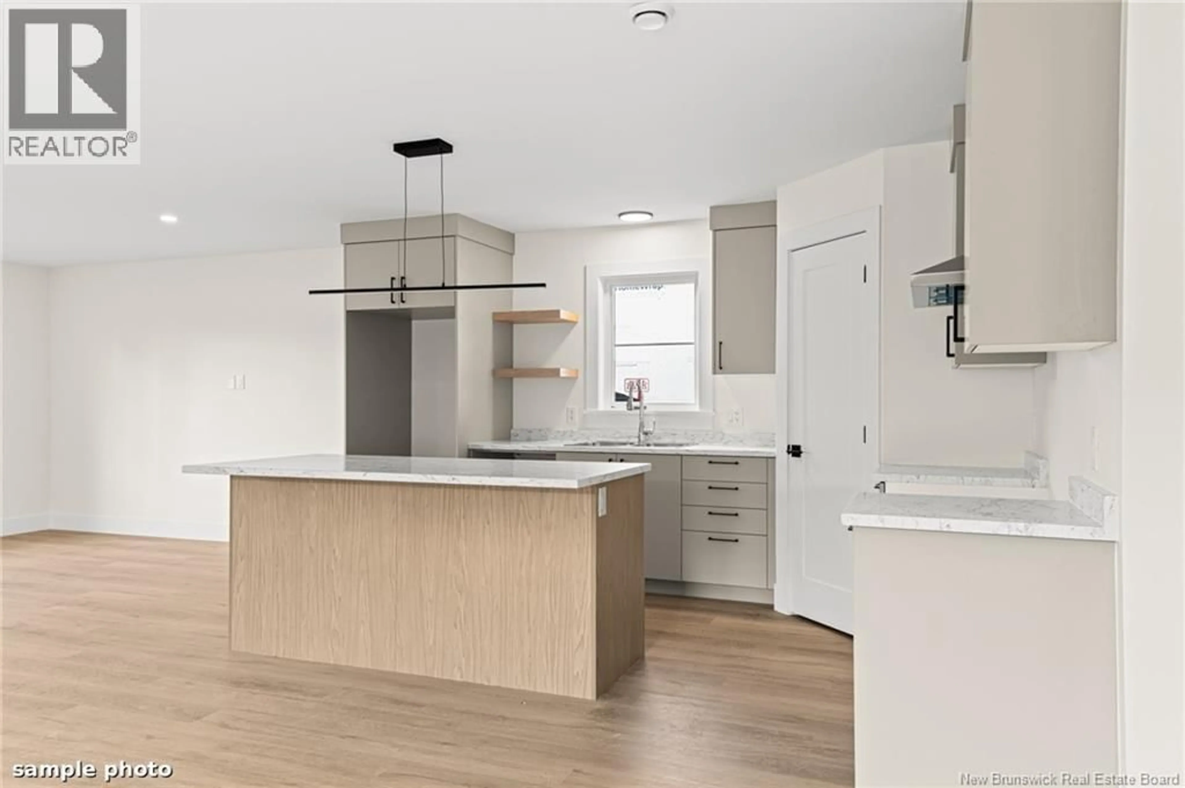 Open concept kitchen, wood/laminate floor for 47 MANSFIELD, Moncton New Brunswick E1A2V8