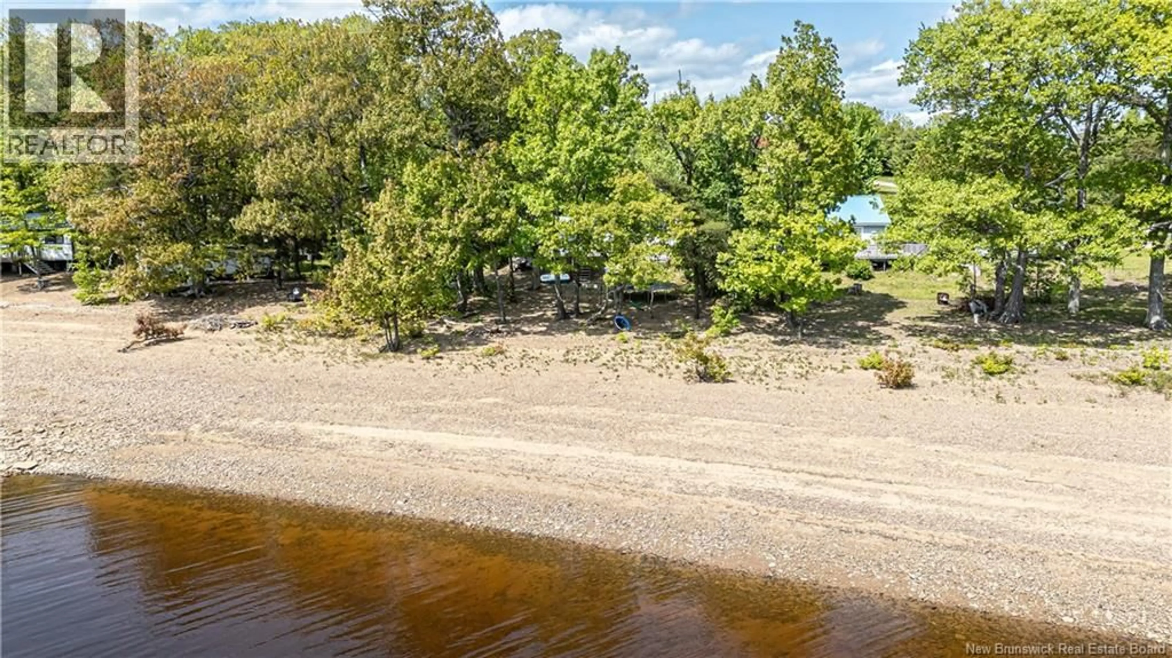 A pic from outside/outdoor area/front of a property/back of a property/a pic from drone, water/lake/river/ocean view for 47 WASHADEMOAK LANE, Cambridge-Narrows New Brunswick E4C4M5