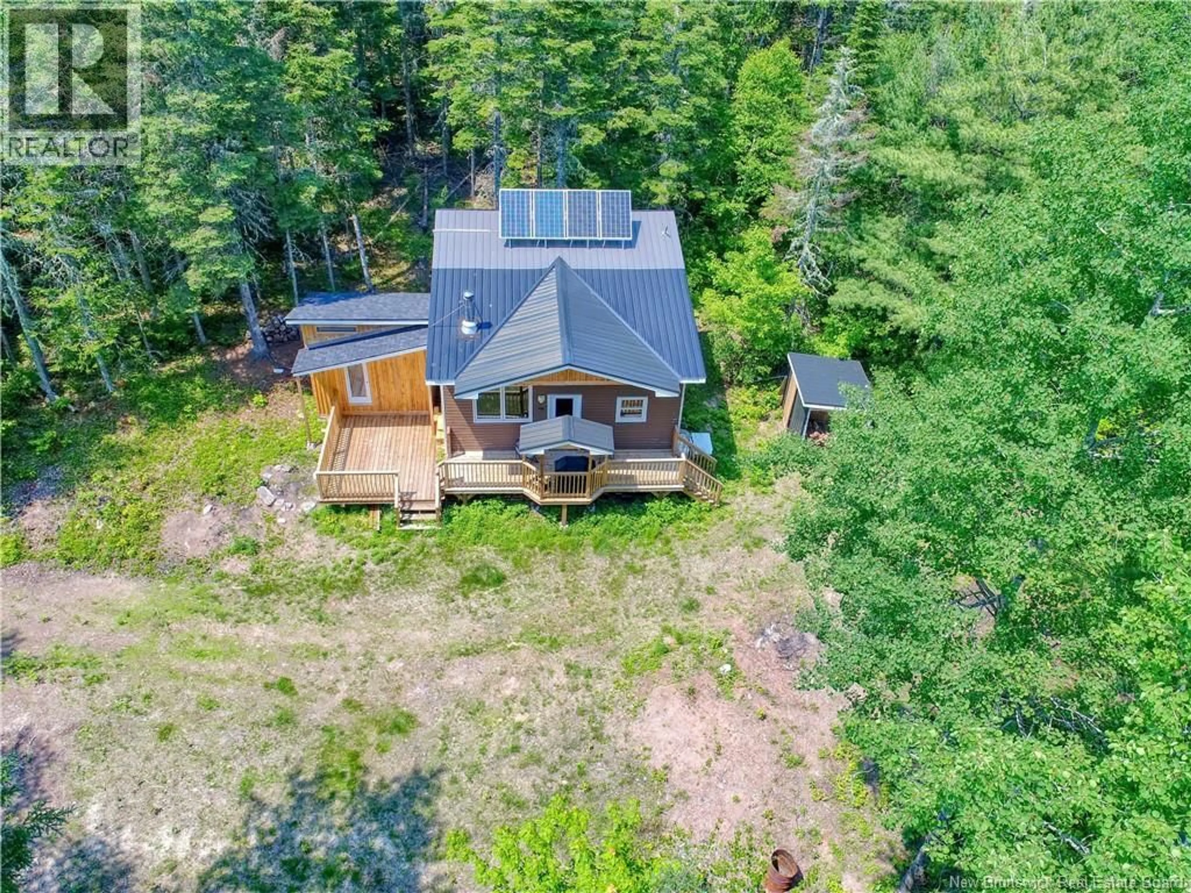 A pic from outside/outdoor area/front of a property/back of a property/a pic from drone, forest/trees view for 0 ALWARD ROAD, Whites Mountain New Brunswick E4G1W2