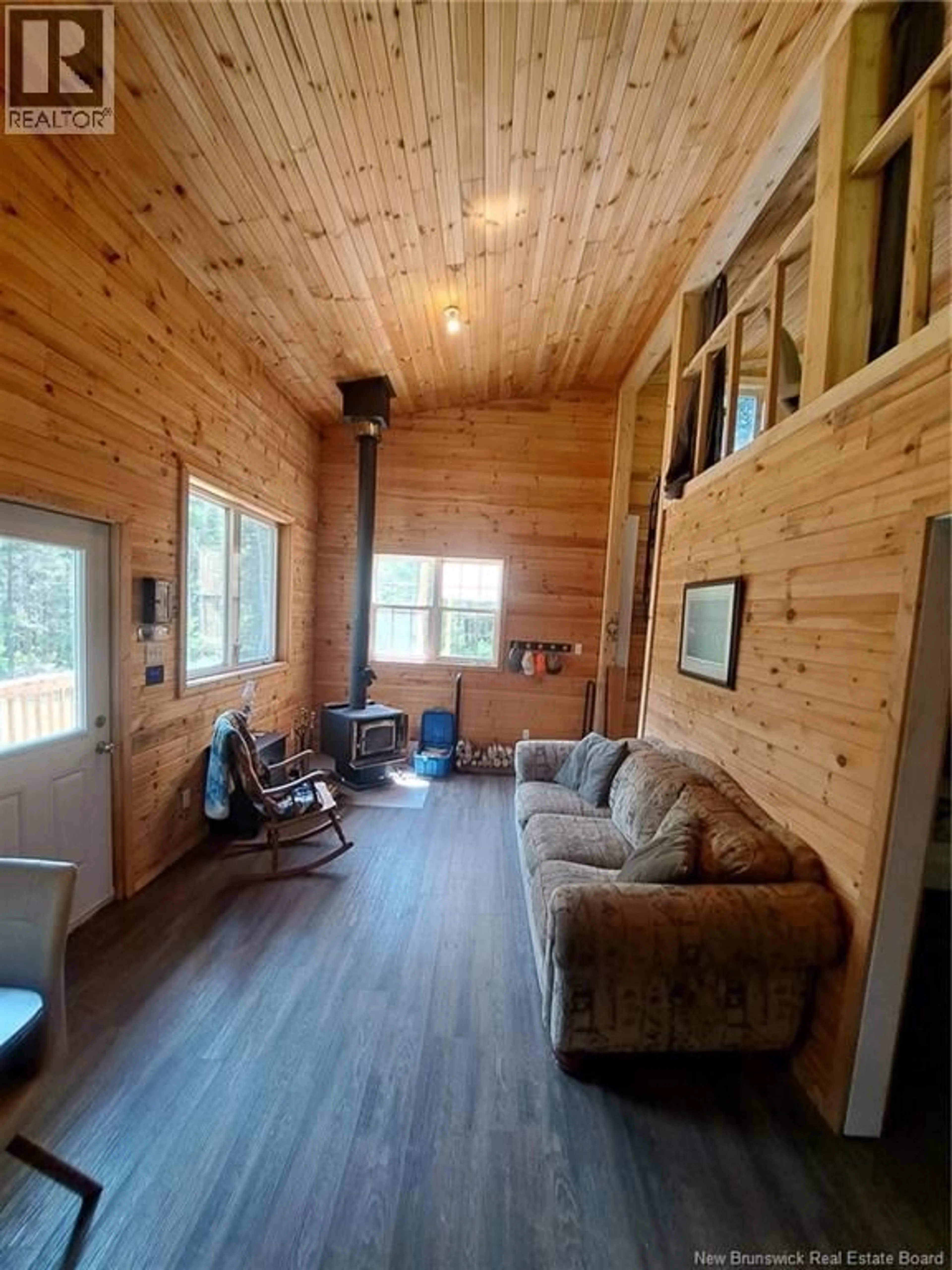 Living room with furniture, wood/laminate floor for 0 ALWARD ROAD, Whites Mountain New Brunswick E4G1W2