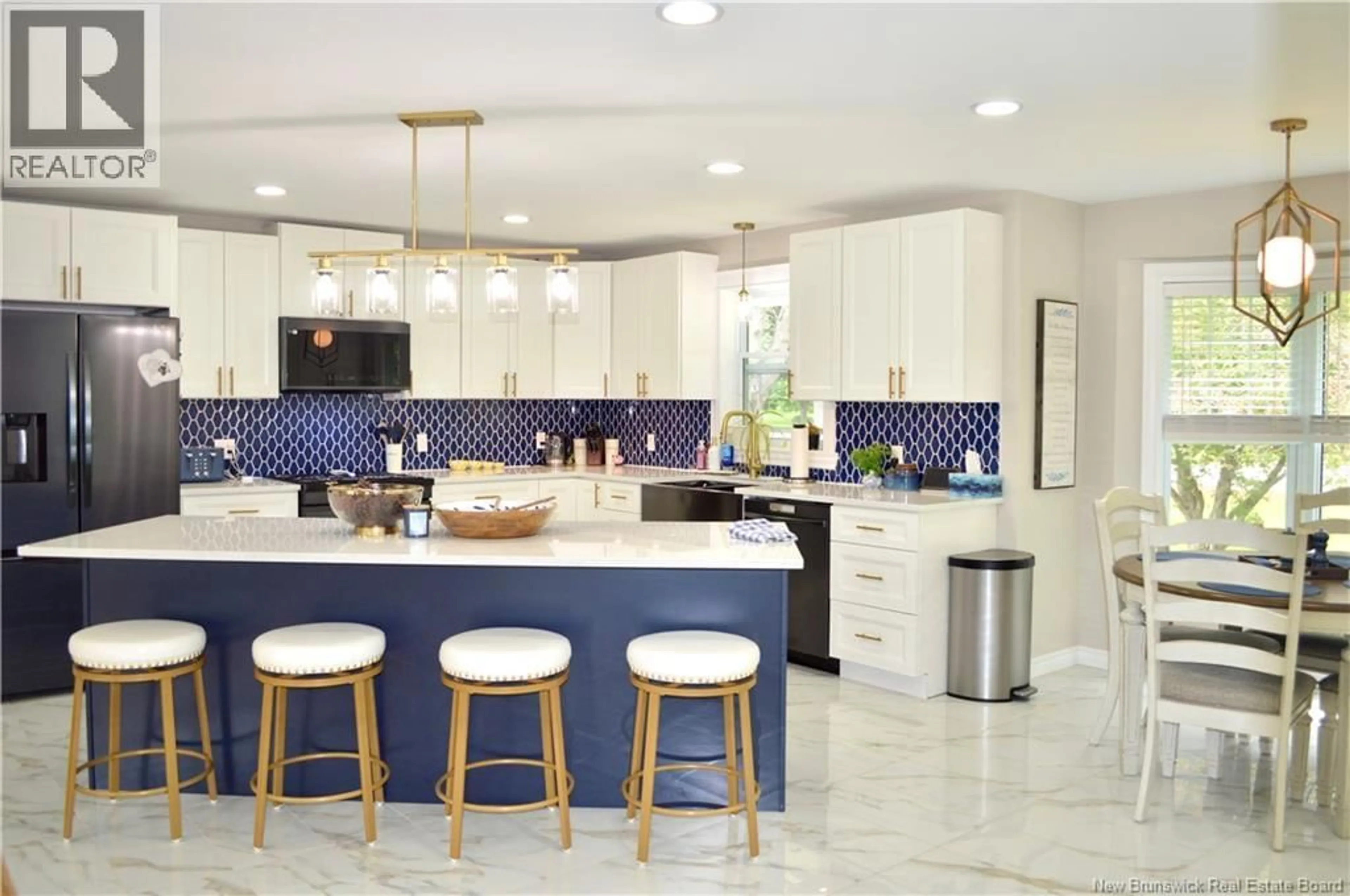 Contemporary kitchen, ceramic/tile floor for 10 WILSON DRIVE, Miramichi New Brunswick E1N3L1