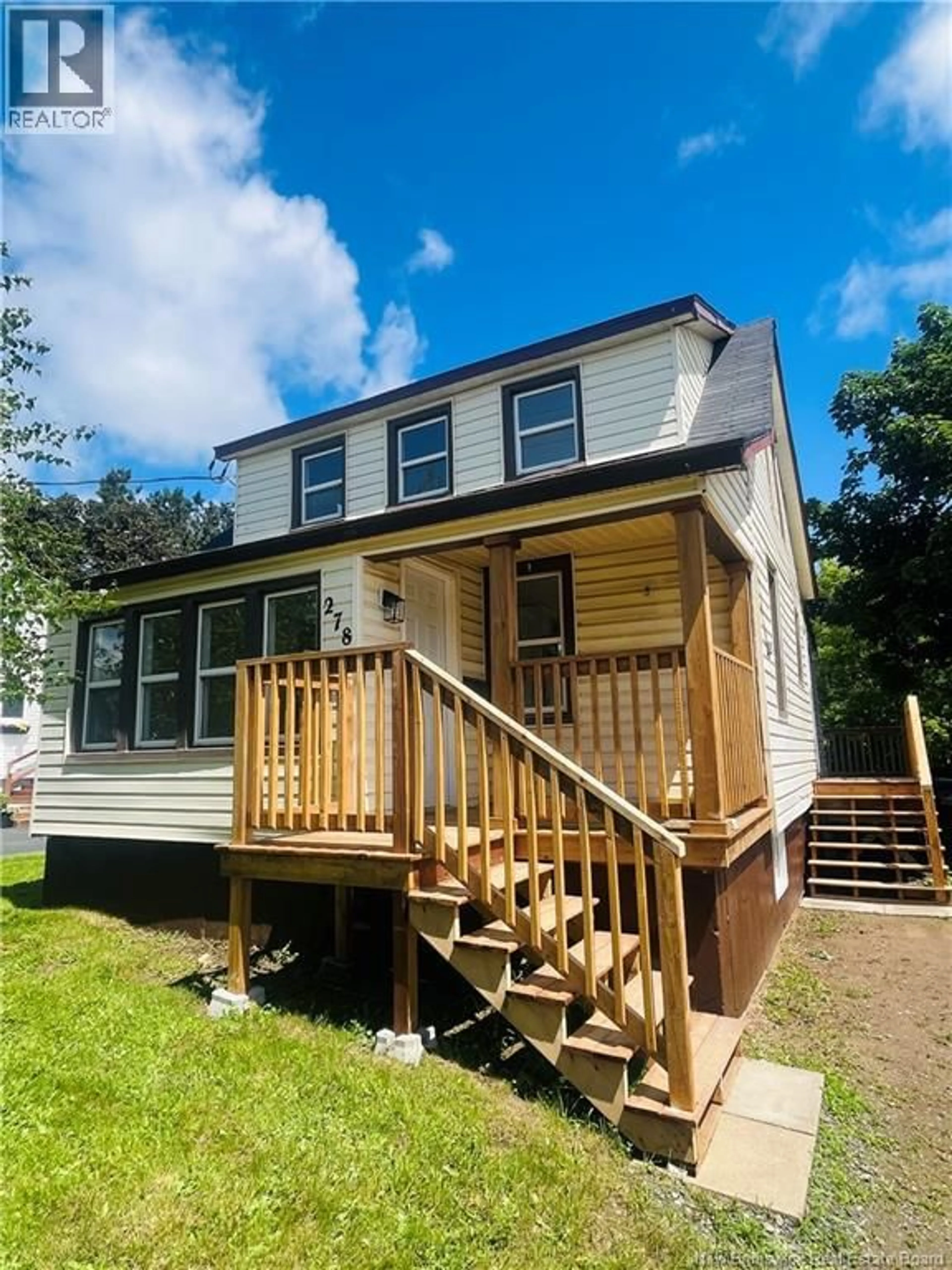 Home with vinyl exterior material, street for 278 SWEENEY LANE, Miramichi New Brunswick E1V3A8
