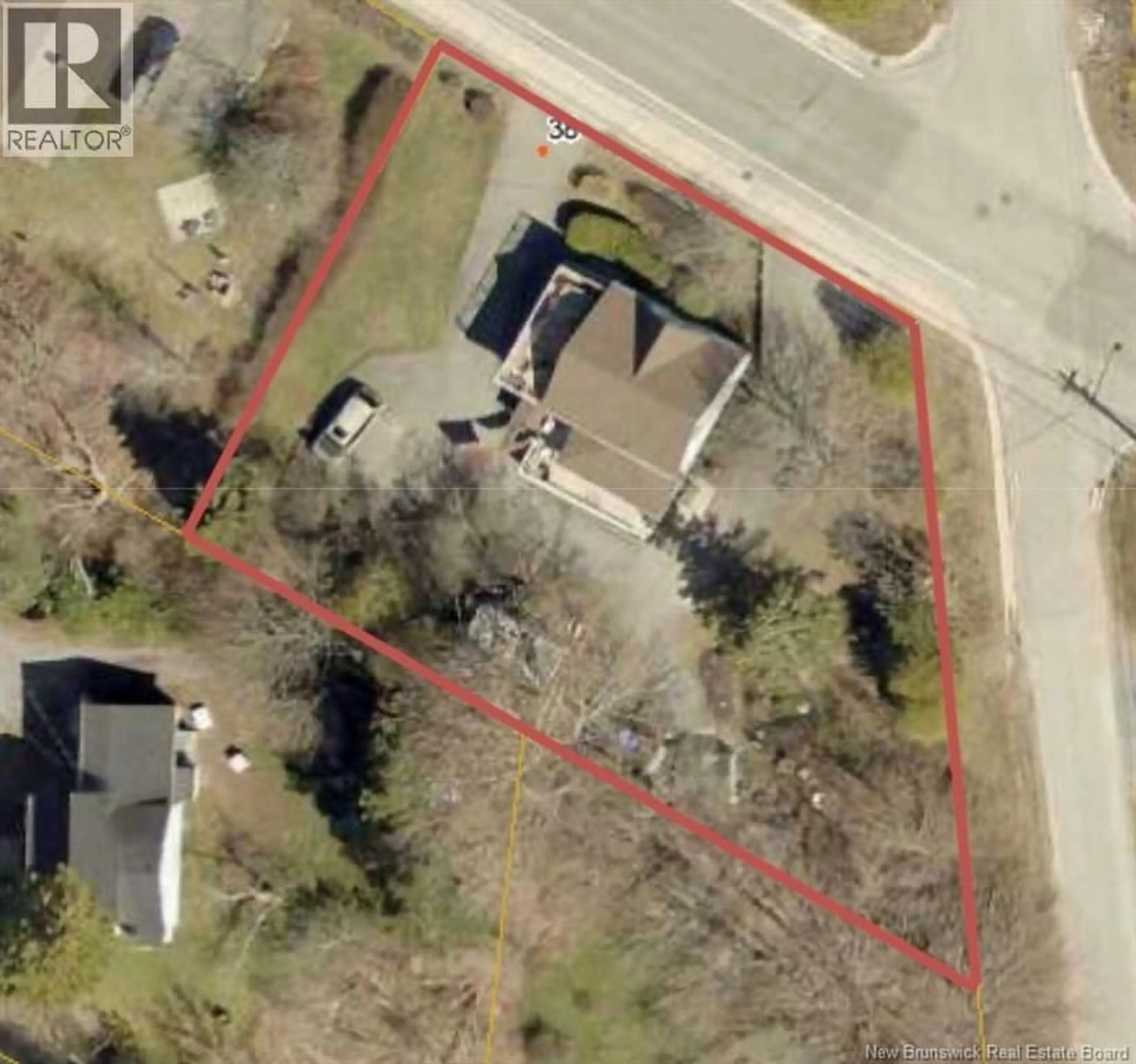 A pic from outside/outdoor area/front of a property/back of a property/a pic from drone, street for 38 FOX FARM ROAD, Rothesay New Brunswick E2H1J1