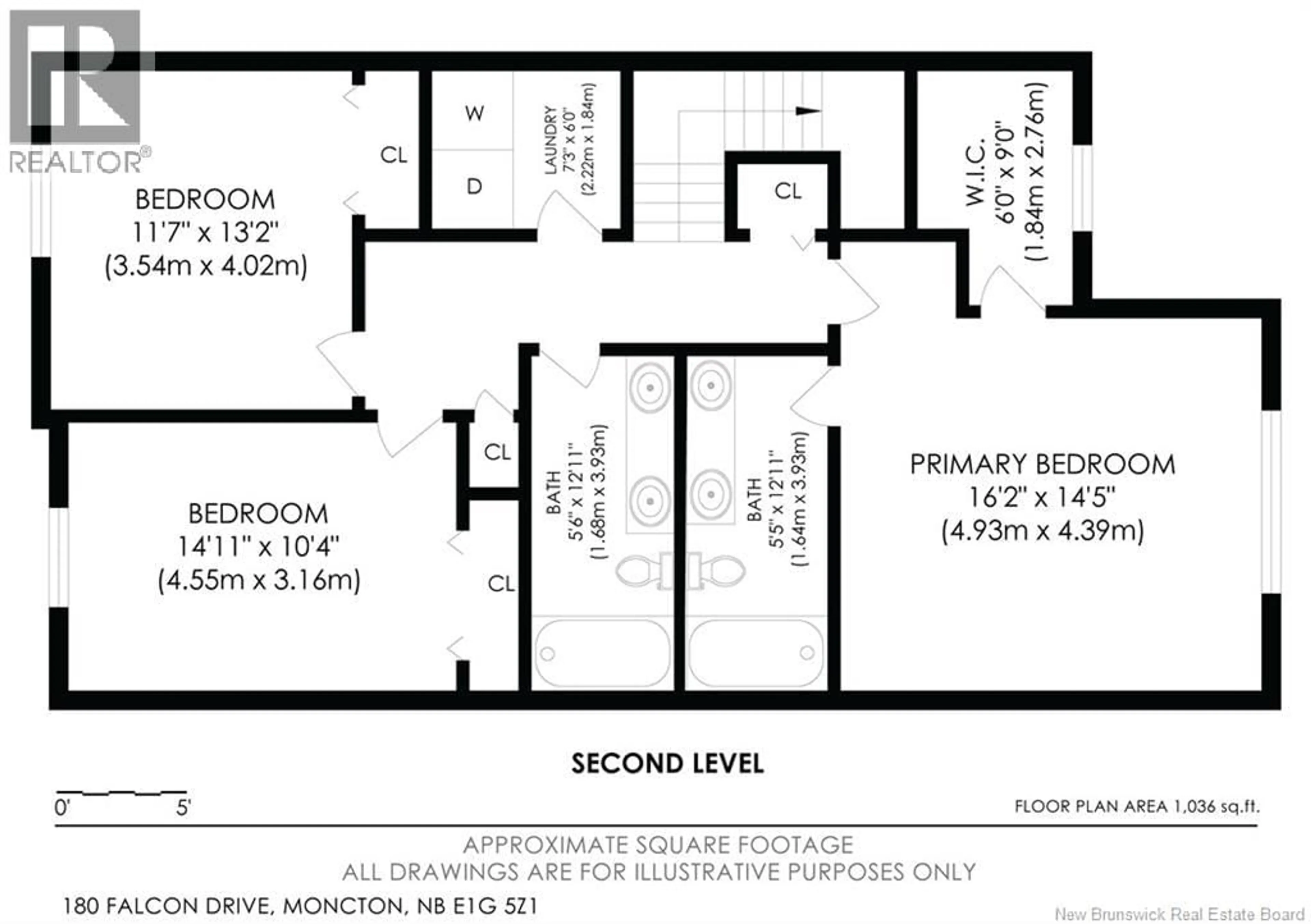 Floor plan for 180 FALCON, Moncton New Brunswick E1G5Z1