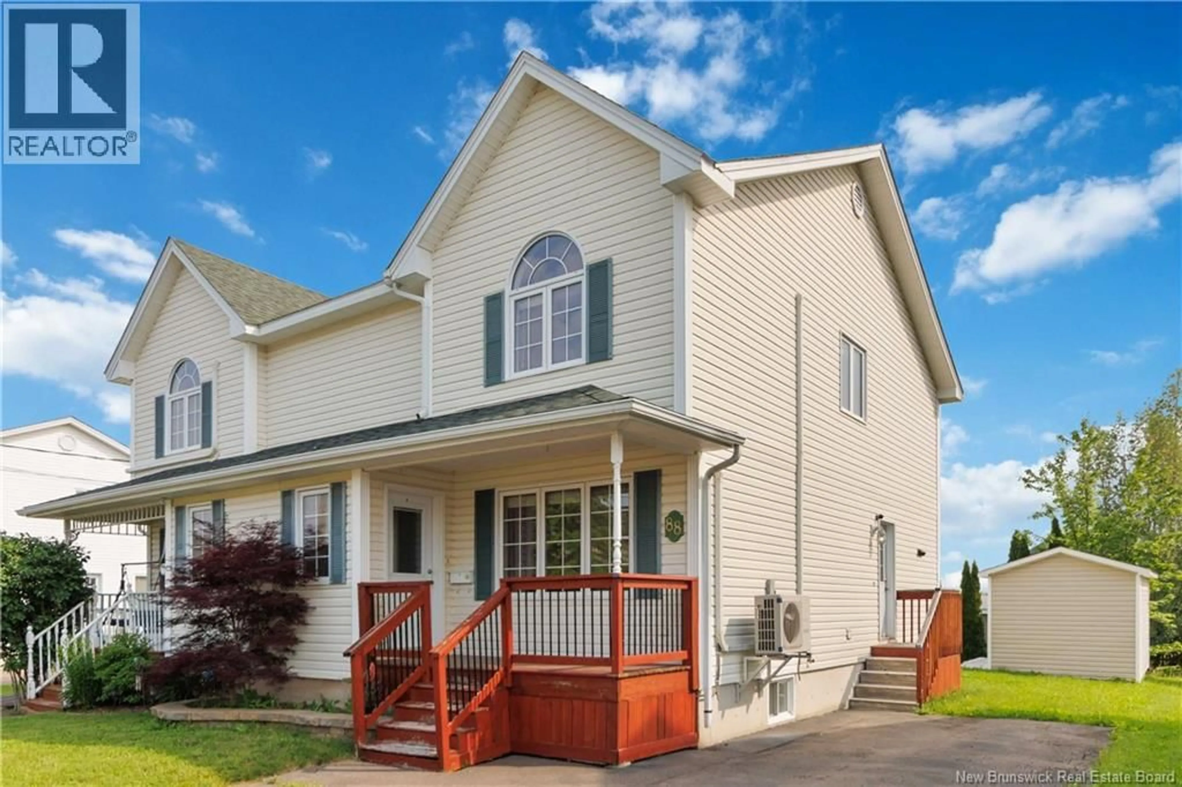 Home with vinyl exterior material, street for 88 HAMPTON STREET, Moncton New Brunswick E1G5H2