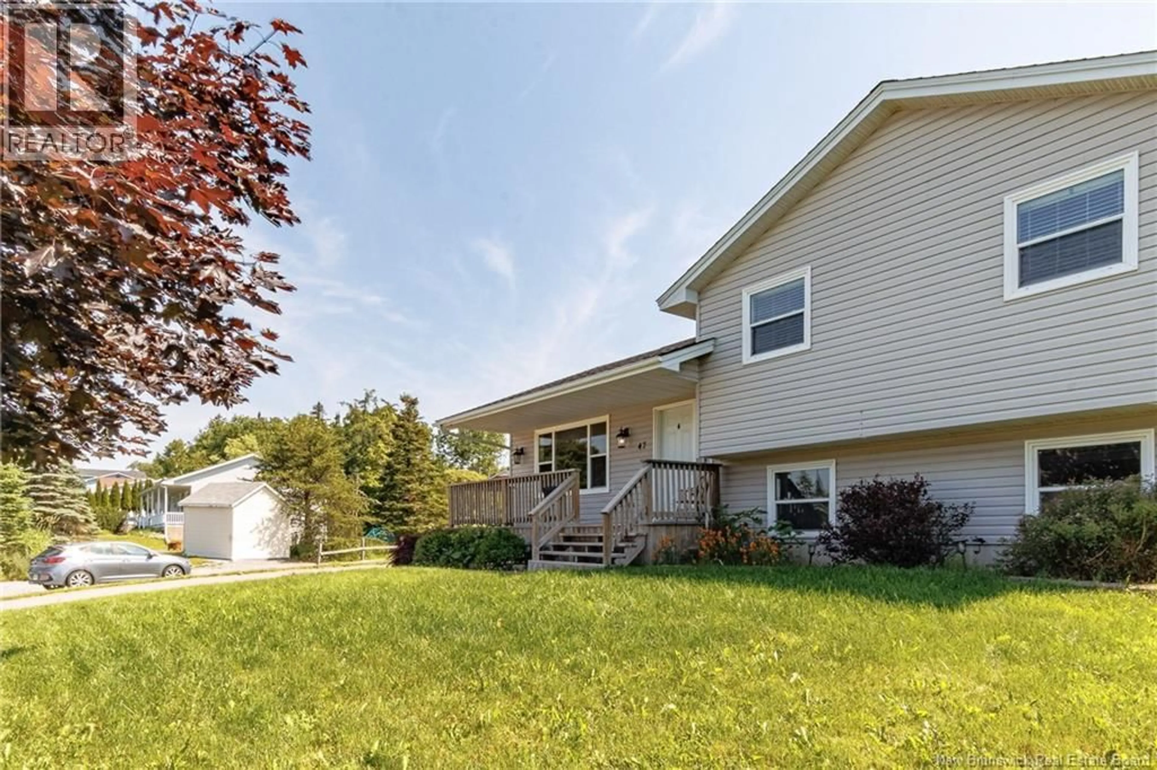 Home with vinyl exterior material, street for 47 GLENWOOD DRIVE, Saint John New Brunswick E2M5P3