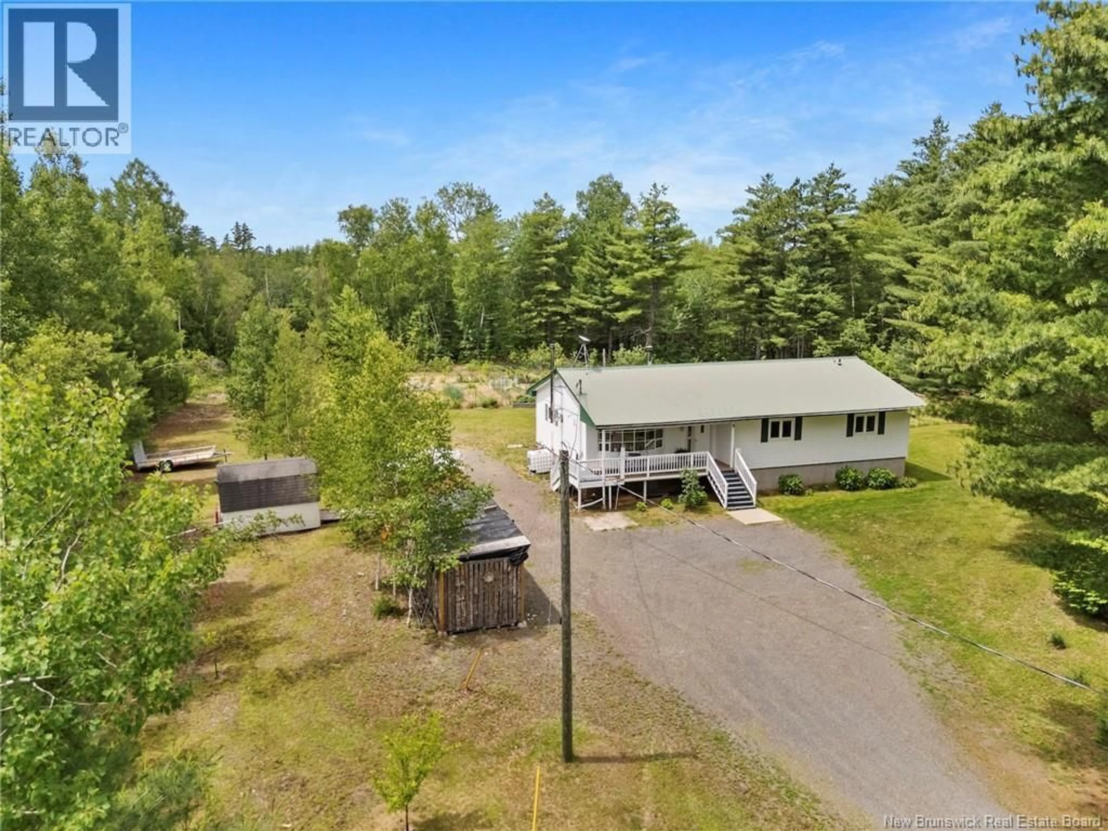 A pic from outside/outdoor area/front of a property/back of a property/a pic from drone, unknown for 3422 ROUTE 101, Tracyville New Brunswick E5L1P2