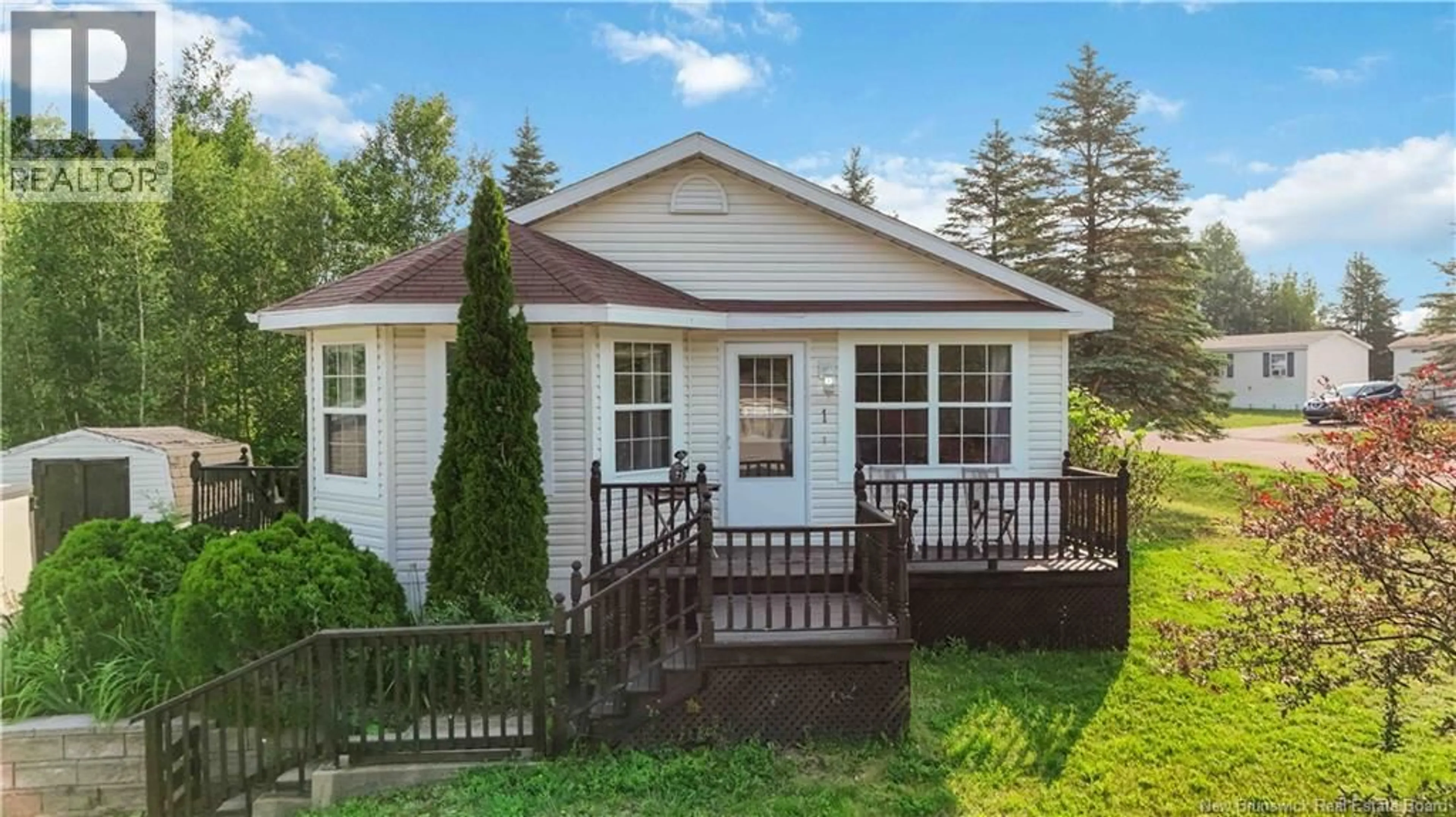 Home with vinyl exterior material, street for 1 CONVERSE LANE, Riverview New Brunswick E1B5J3