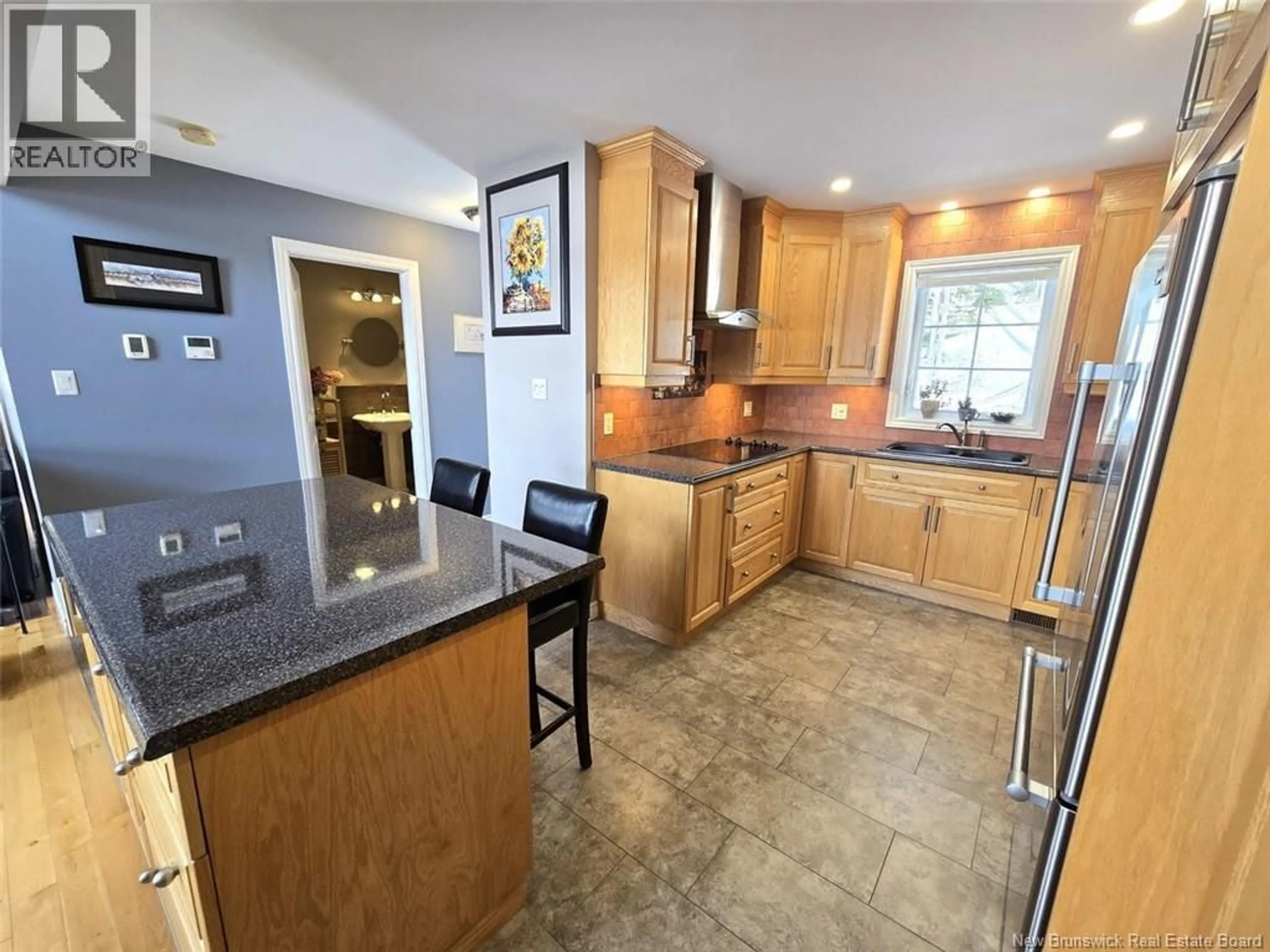 Open concept kitchen, ceramic/tile floor for 580 DE L'ÉGLISE ROAD, Lac Baker New Brunswick E7A1L4
