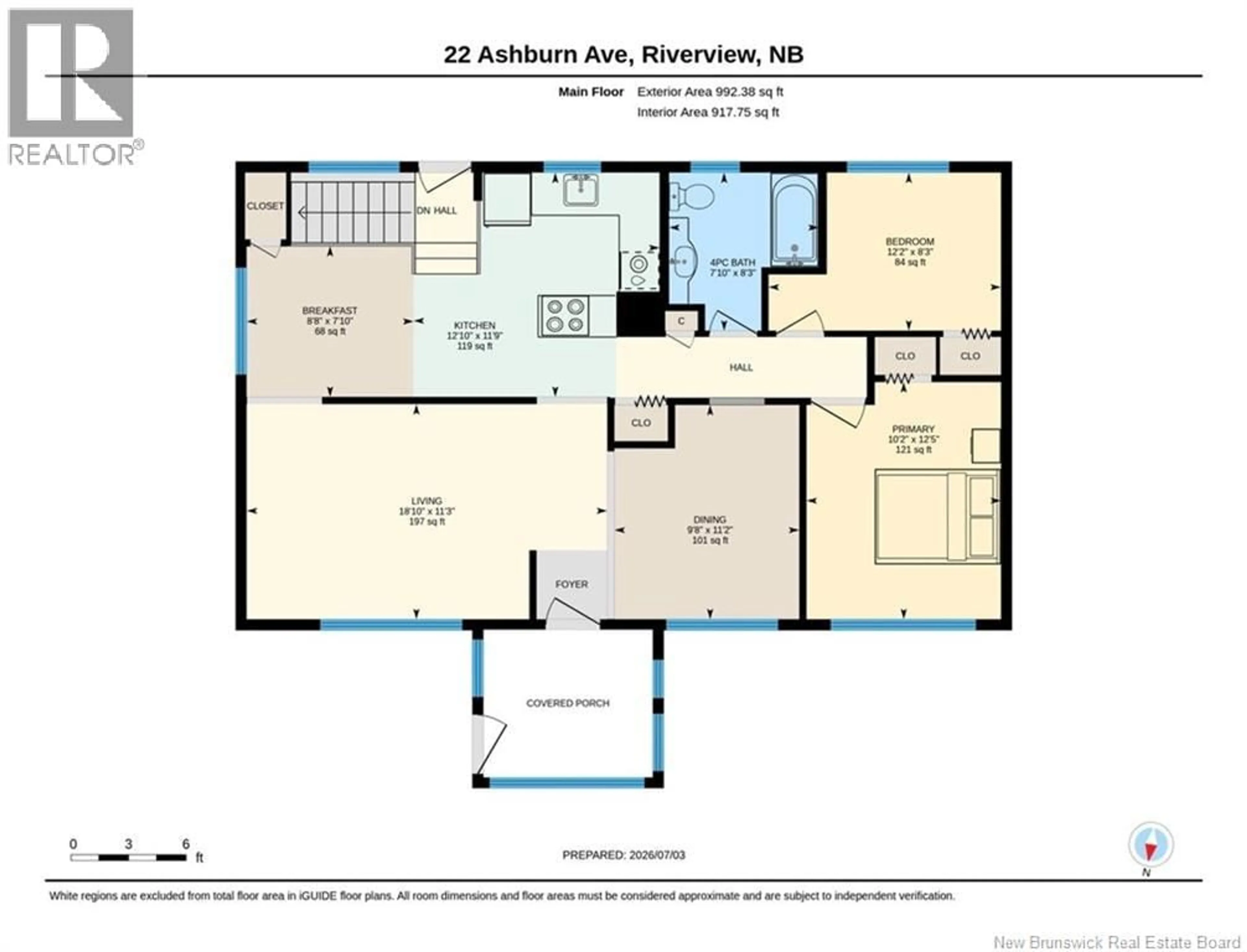 Floor plan for 22 ASHBURN AVENUE, Riverview New Brunswick E1B3C7