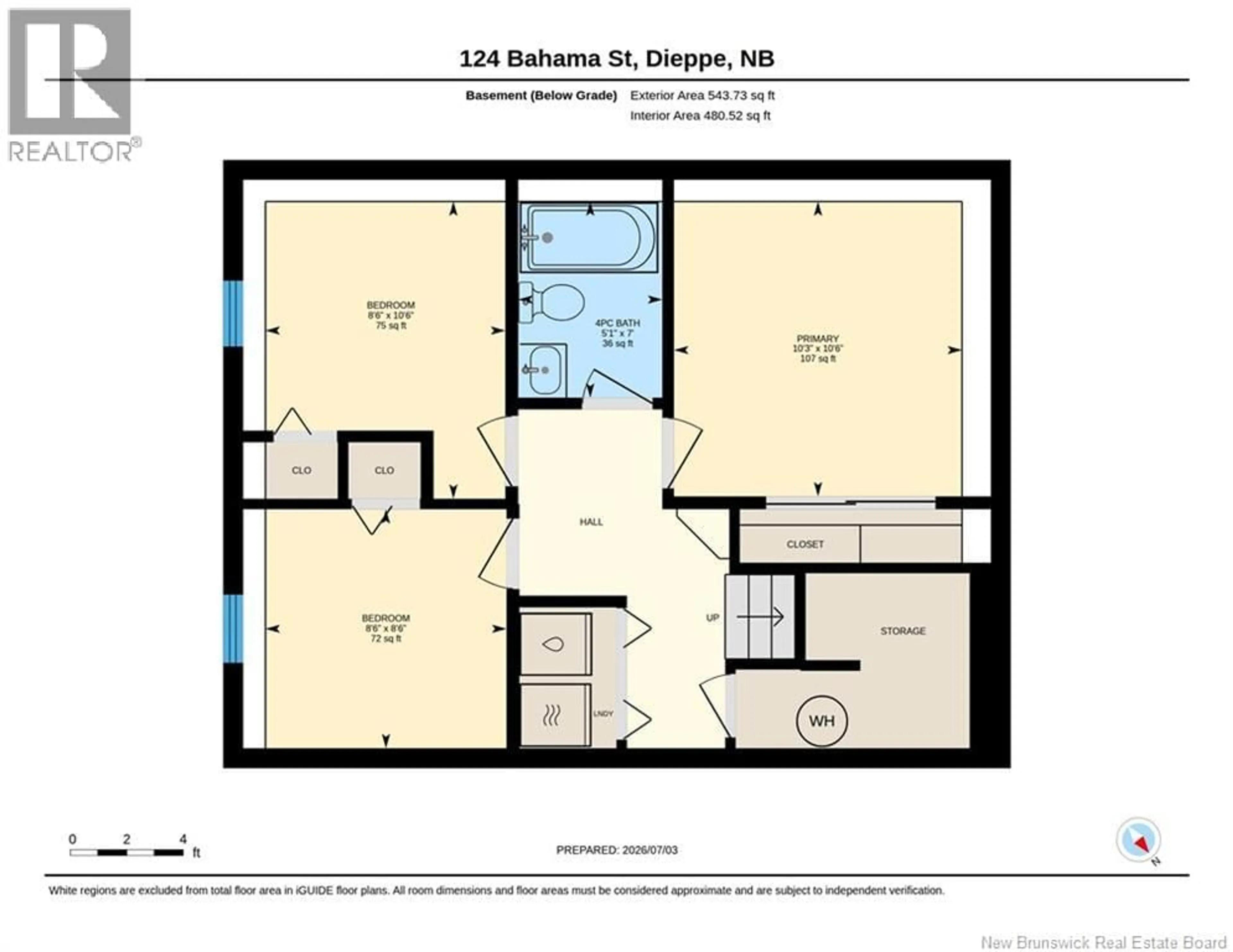 Floor plan for 124 BAHAMA STREET, Dieppe New Brunswick E1A7X7