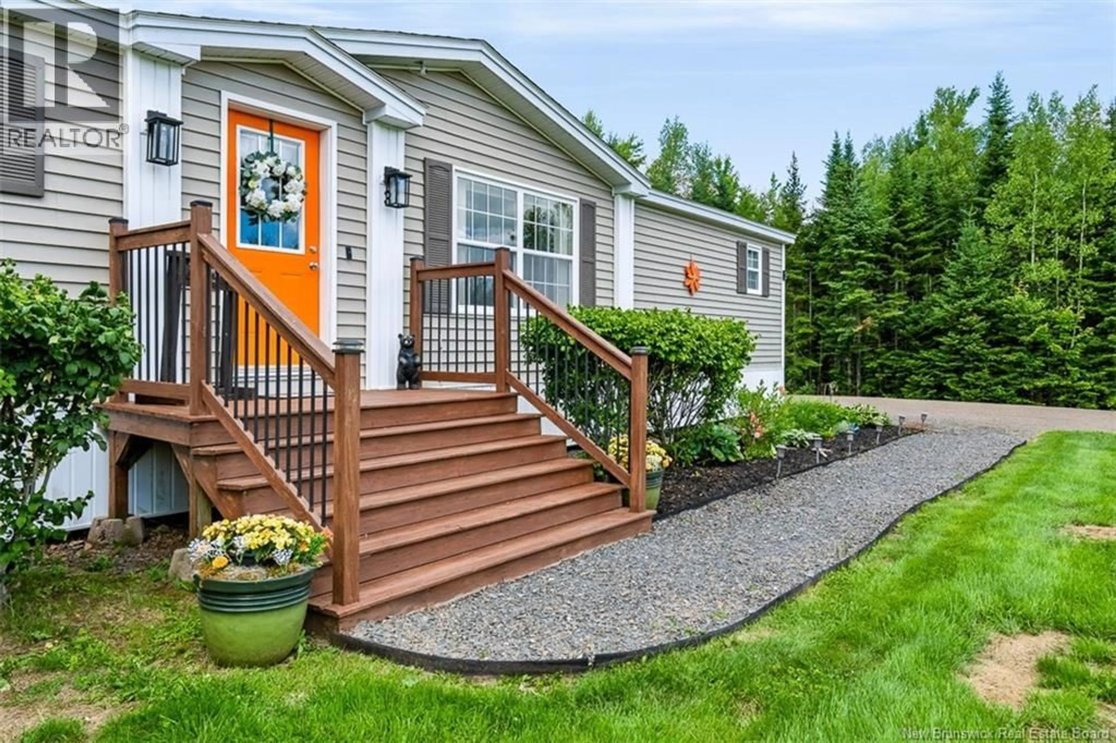 Home with vinyl exterior material, street for 3 RUTH LANE, Rusagonis New Brunswick E3B0S7