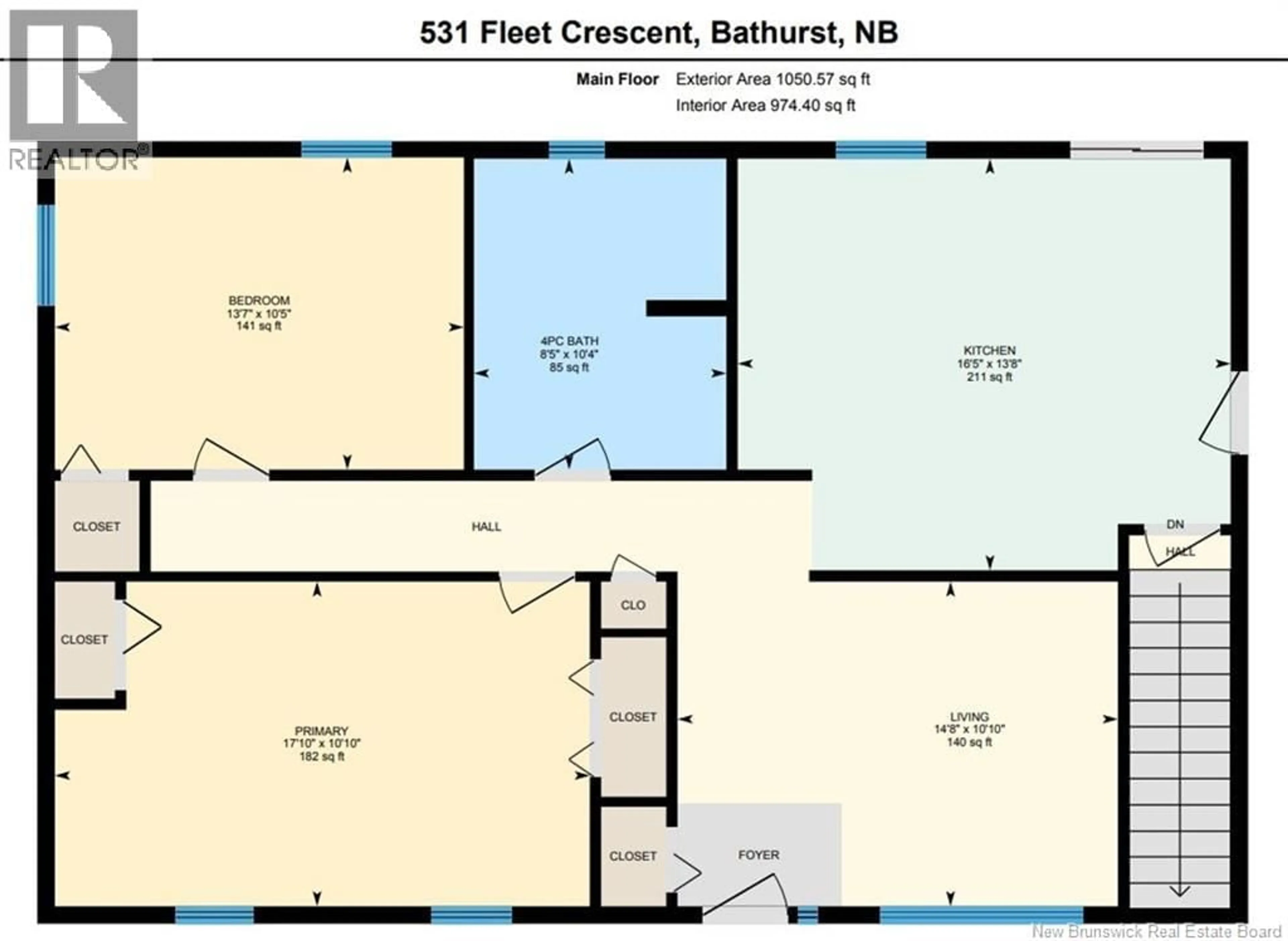Floor plan for 531 FLEET, Bathurst New Brunswick E2A4H2