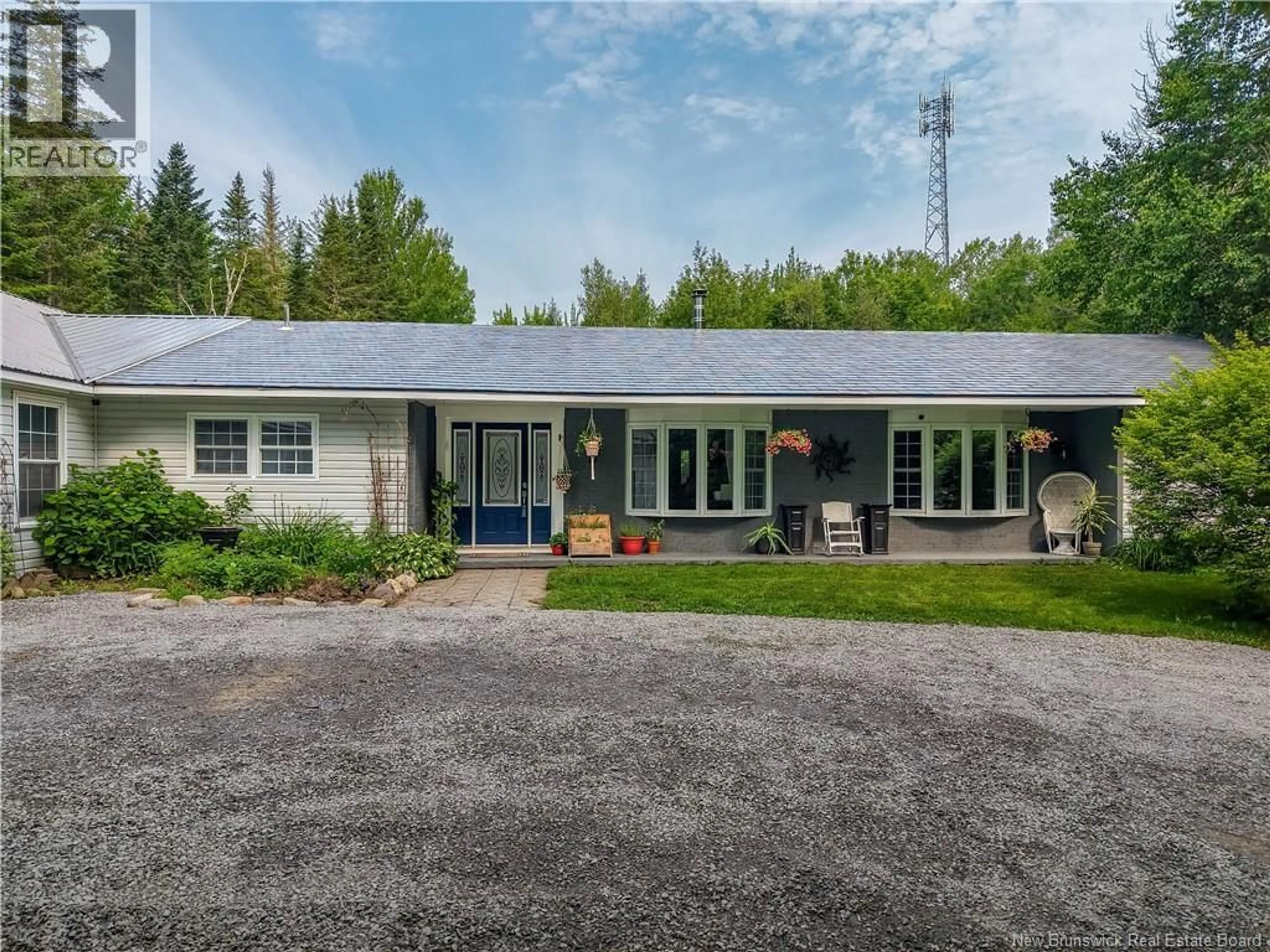 A pic from outside/outdoor area/front of a property/back of a property/a pic from drone, street for 2428 ROUTE 101, Beaver Dam New Brunswick E3B7V3