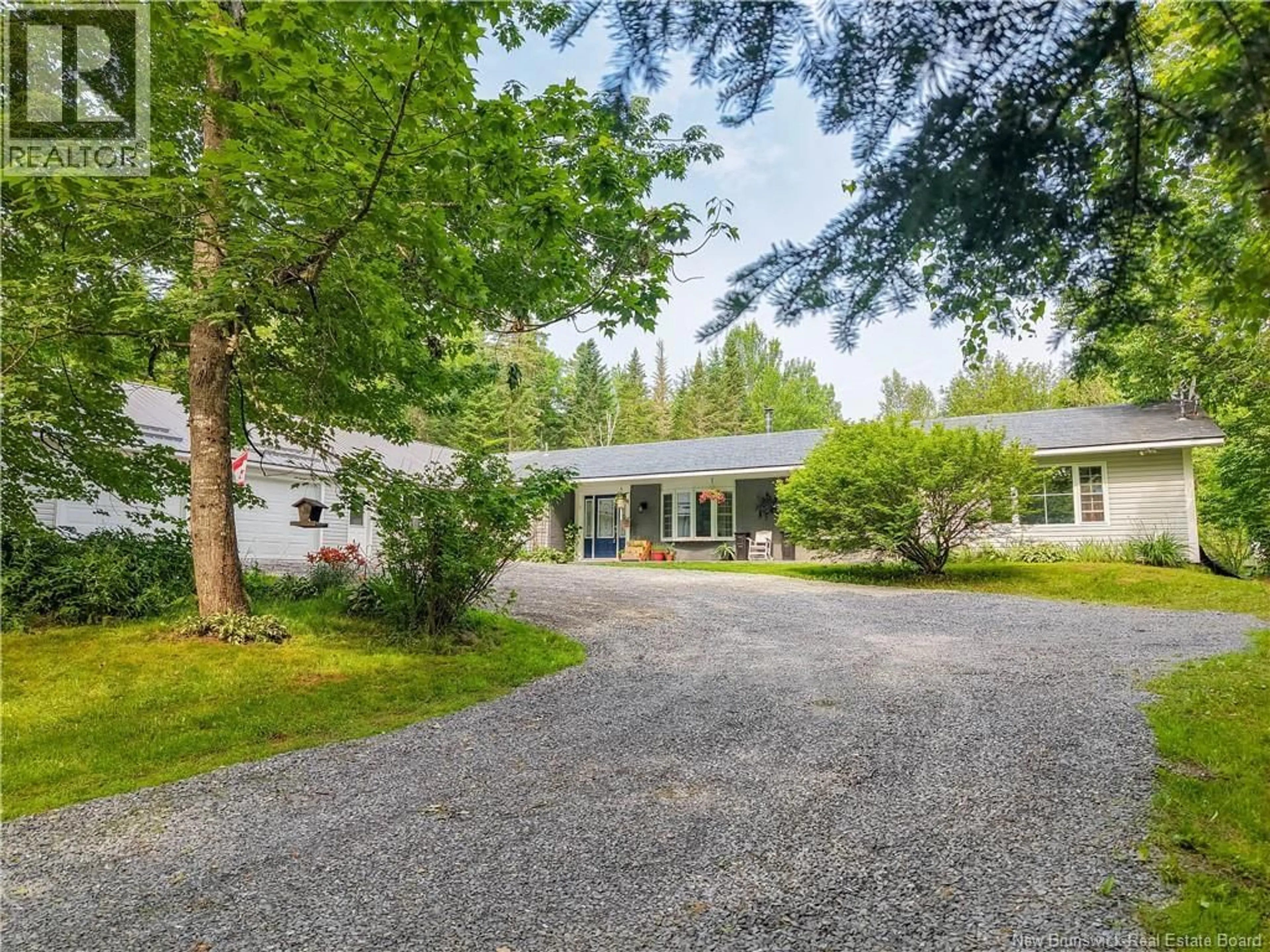 A pic from outside/outdoor area/front of a property/back of a property/a pic from drone, unknown for 2428 ROUTE 101, Beaver Dam New Brunswick E3B7V3