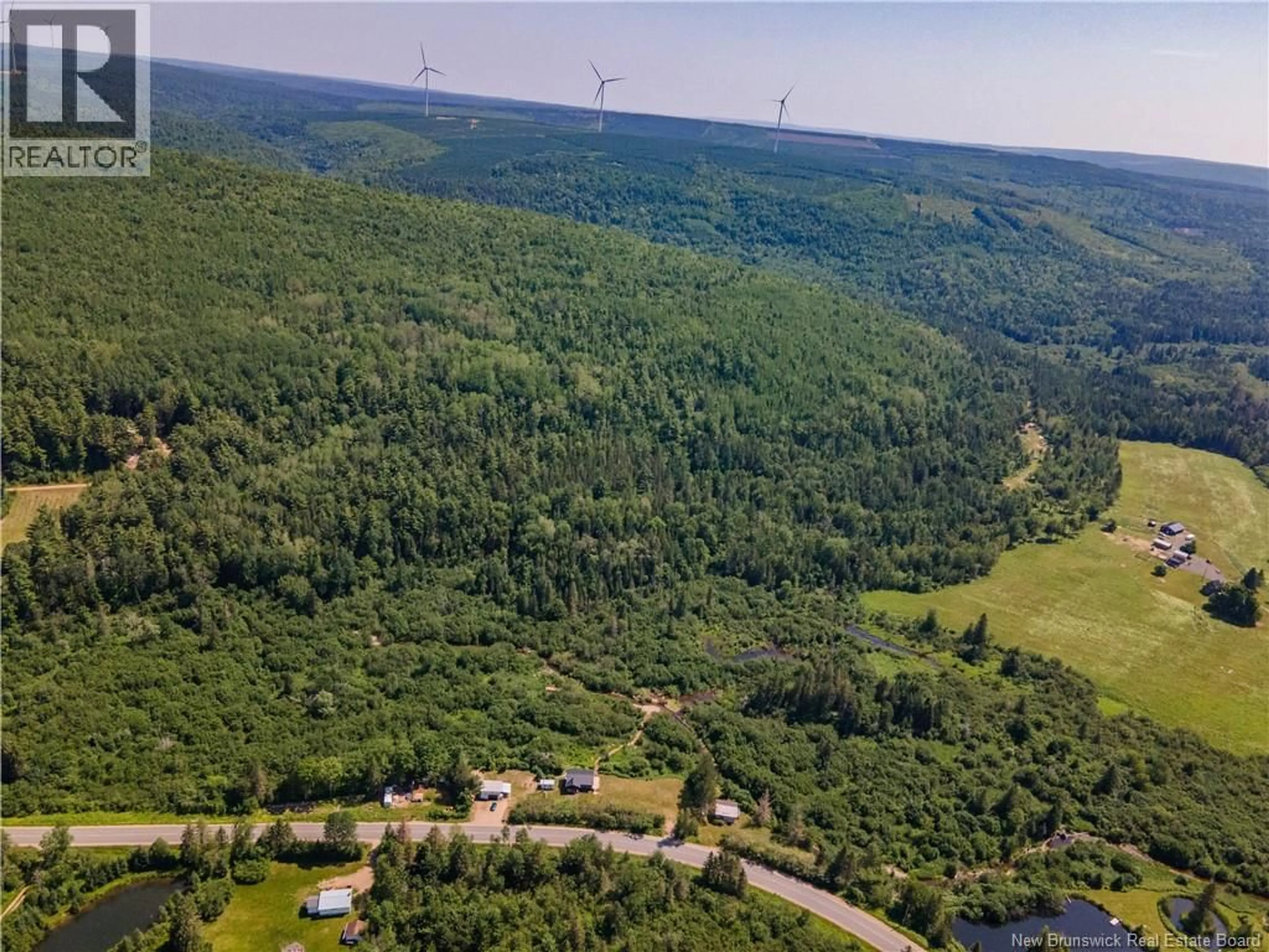 A pic from outside/outdoor area/front of a property/back of a property/a pic from drone, forest/trees view for 11464 ROUTE 114, South Branch New Brunswick E4E5G1