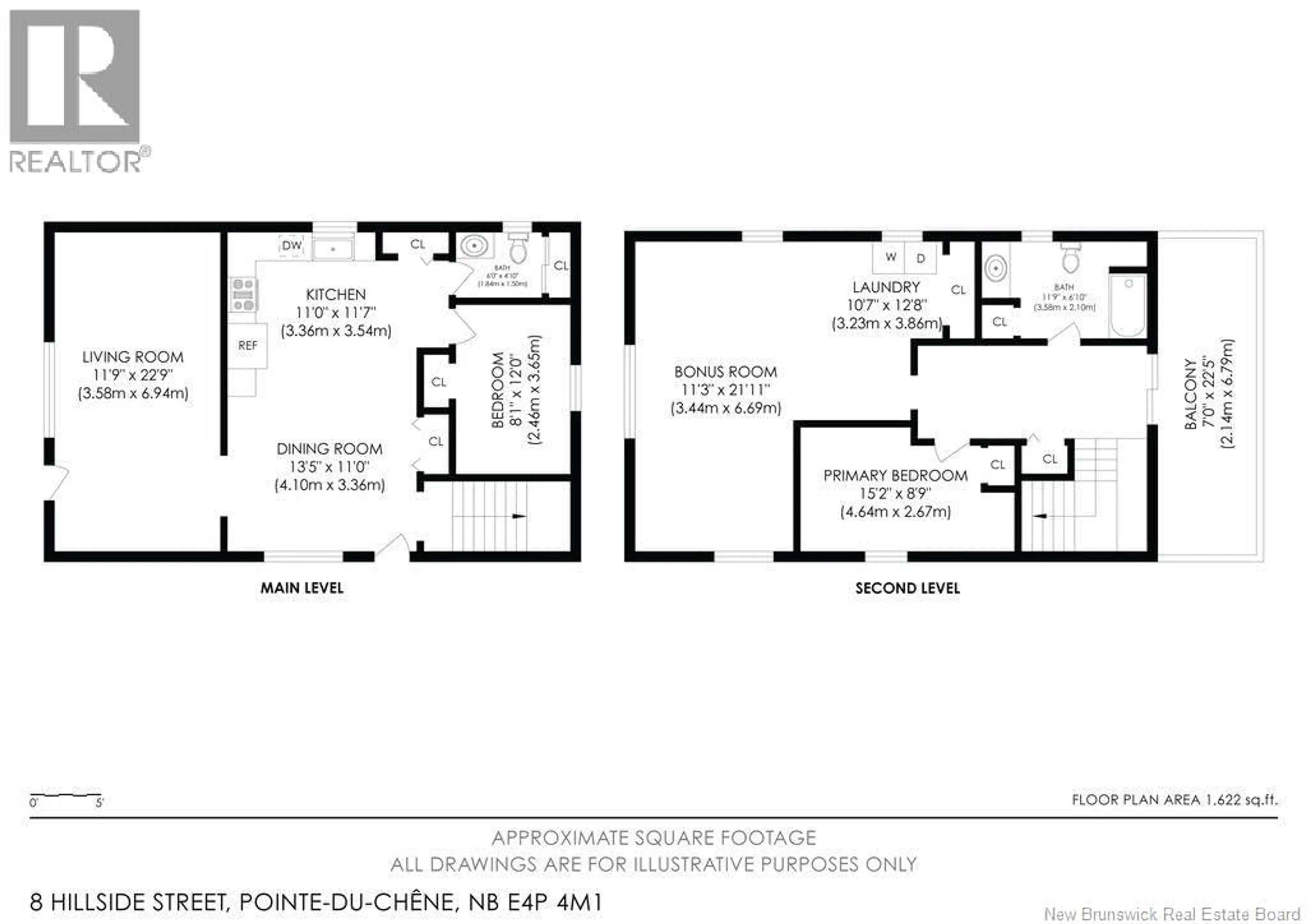 Floor plan for 8 HILLSIDE STREET, Pointe-Du-Chêne New Brunswick E4P4M2