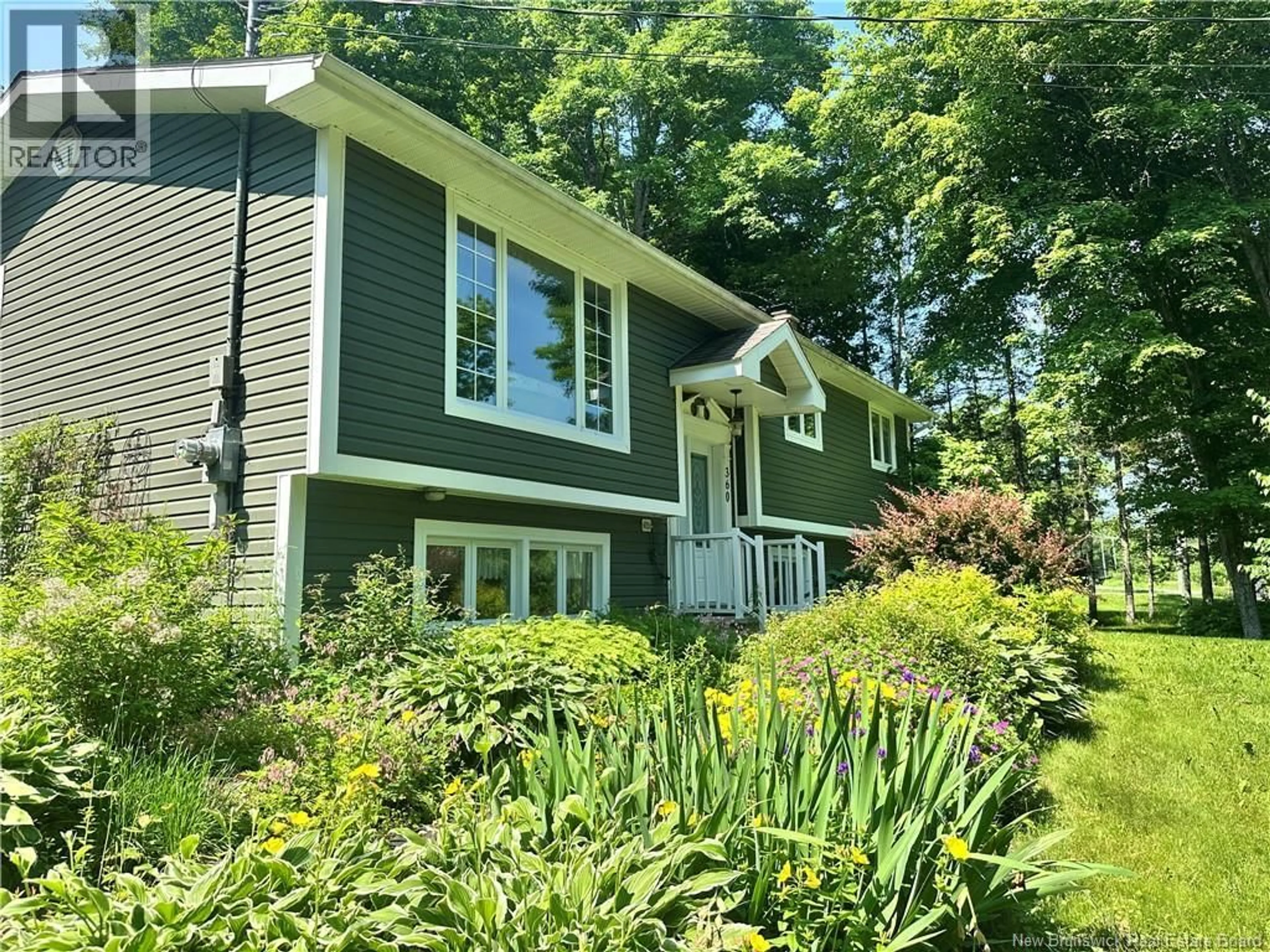 Home with vinyl exterior material, street for 360 ROUTE 190, Carlingford New Brunswick E7H4J2