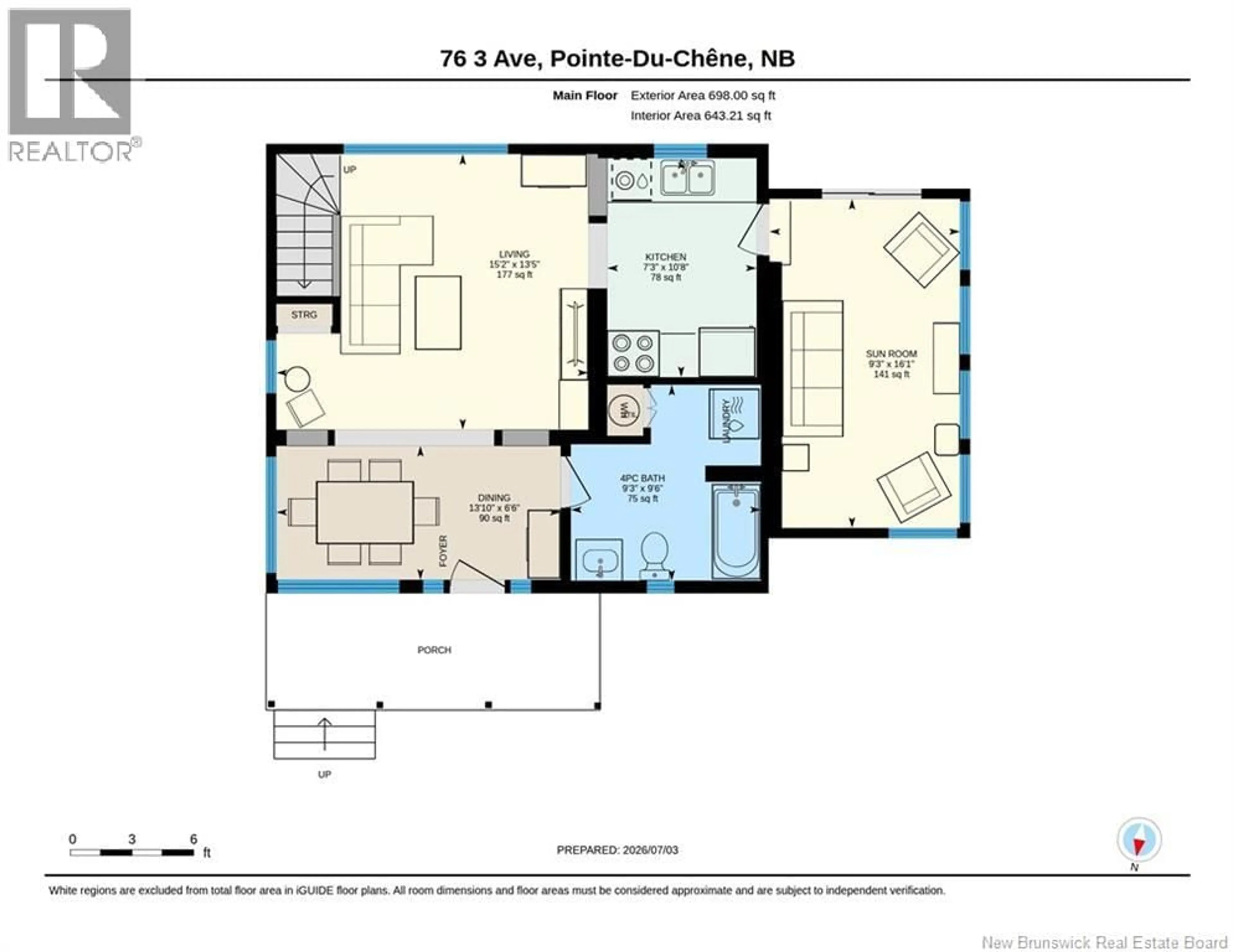 Floor plan for 76 THIRD AVENUE, Pointe-Du-Chêne New Brunswick E4P5H5