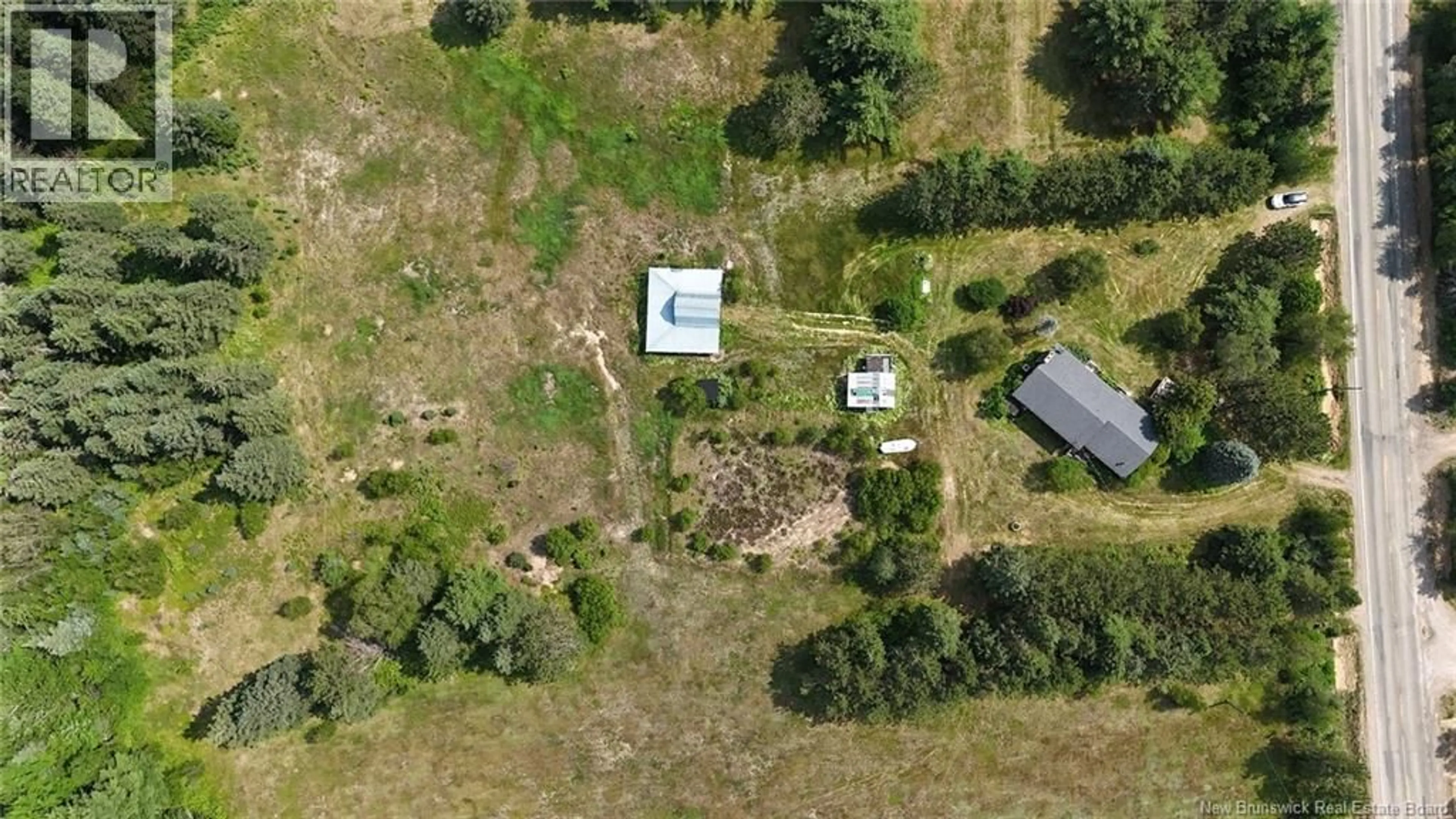 A pic from outside/outdoor area/front of a property/back of a property/a pic from drone, building for 4409 ROUTE 3, Brockway New Brunswick E6K1Y6