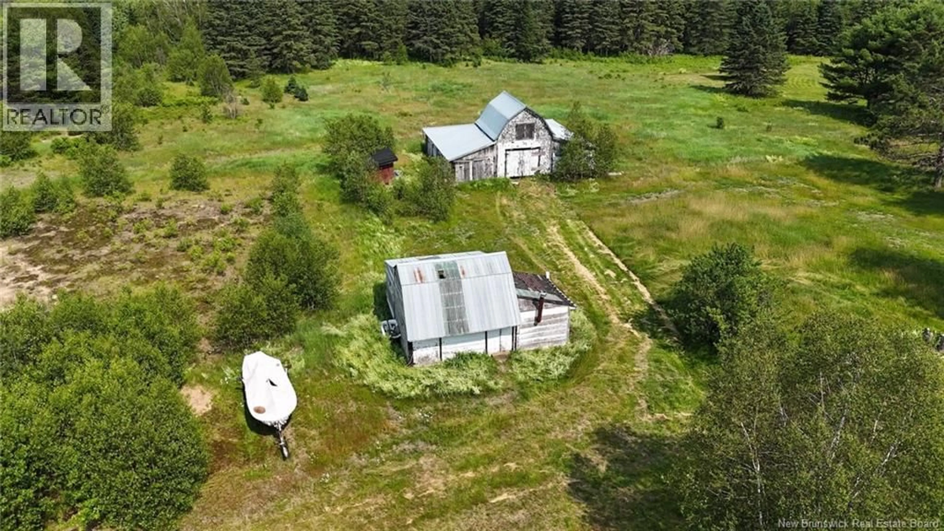 A pic from outside/outdoor area/front of a property/back of a property/a pic from drone, building for 4409 ROUTE 3, Brockway New Brunswick E6K1Y6