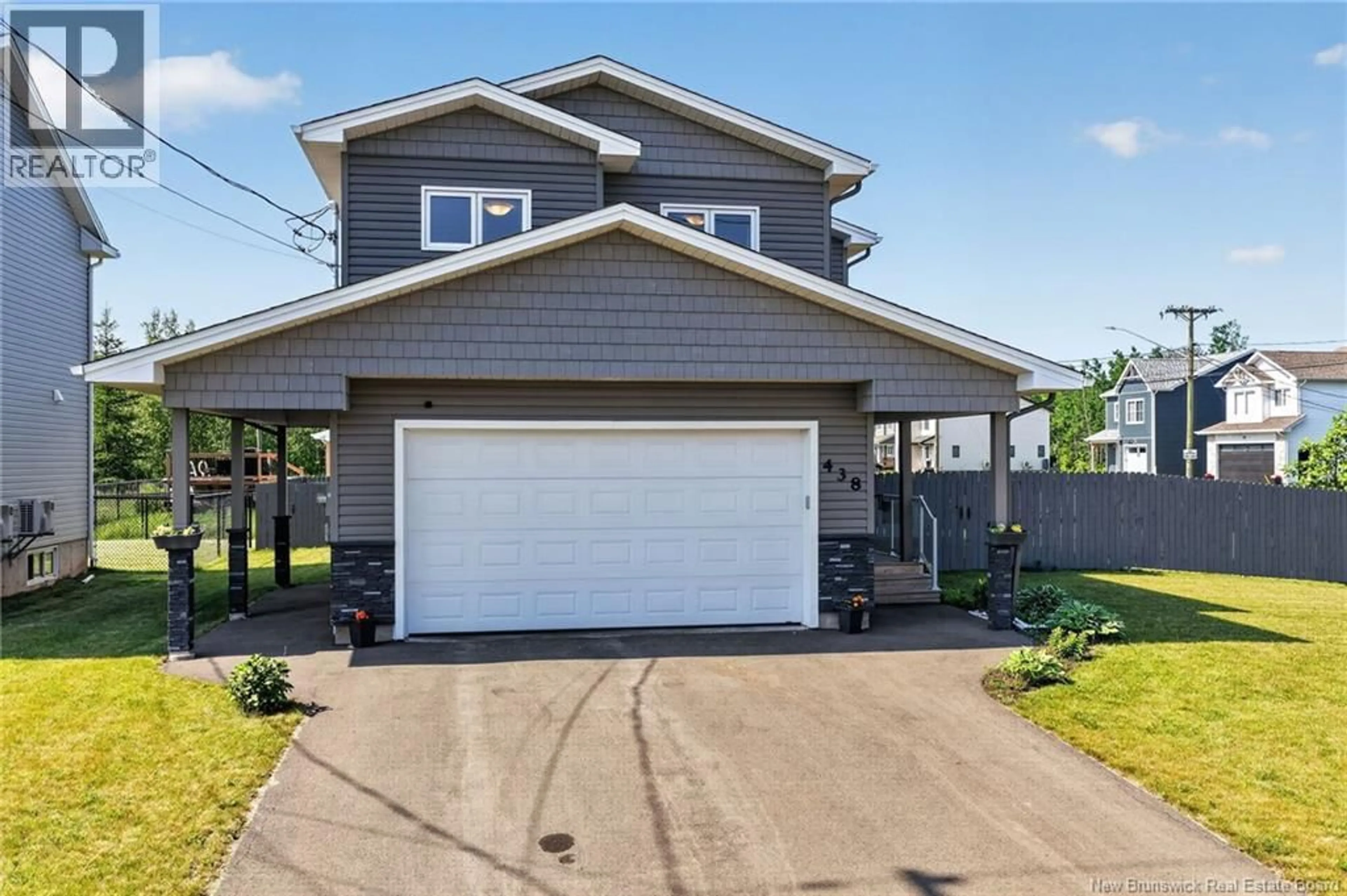 Home with vinyl exterior material, street for 438 MAPLEHURST DRIVE, Moncton New Brunswick E1G6C9