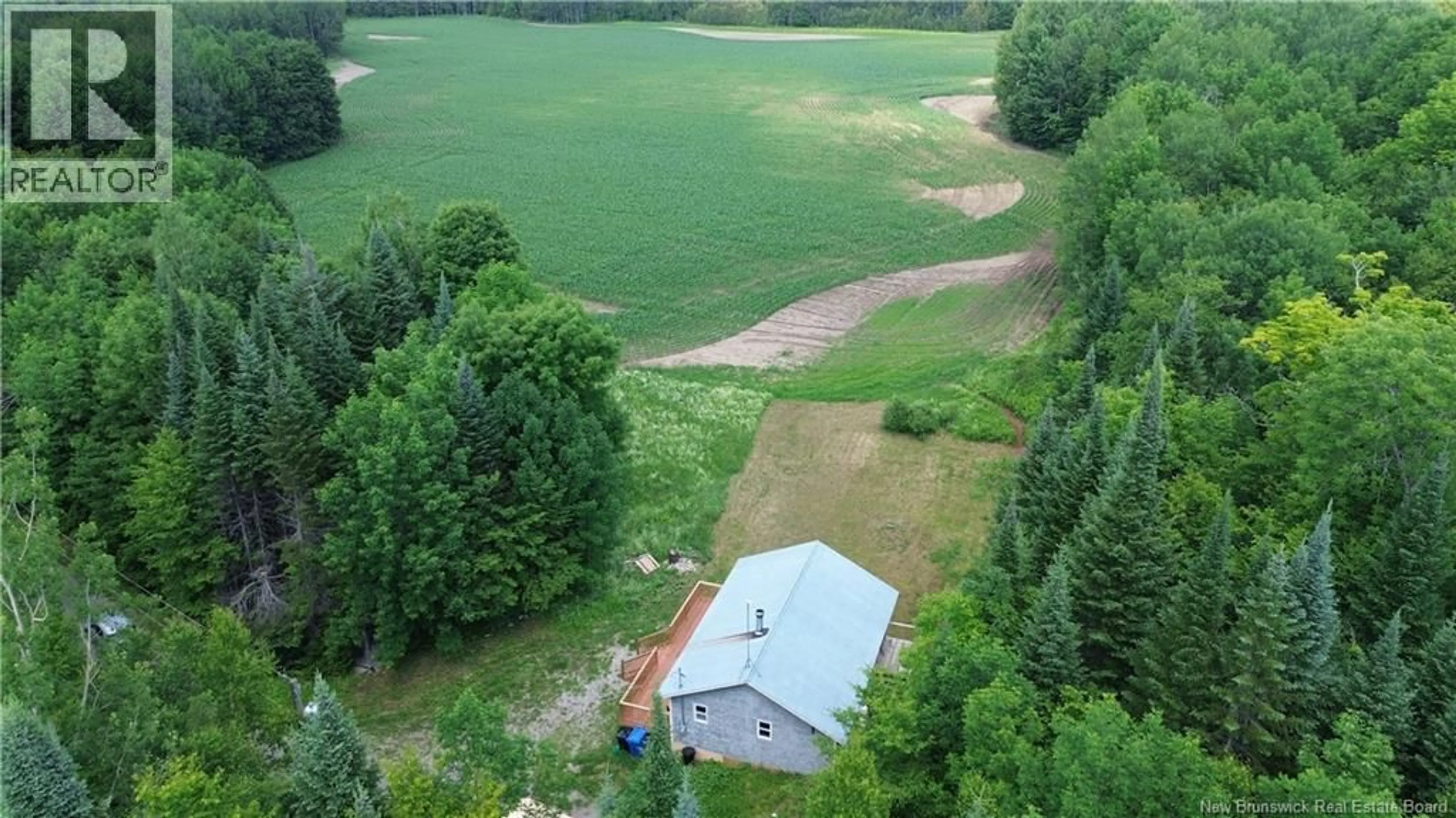 A pic from outside/outdoor area/front of a property/back of a property/a pic from drone, water/lake/river/ocean view for 438 SHARKEY ROAD, Jacksonville New Brunswick E3C1W7