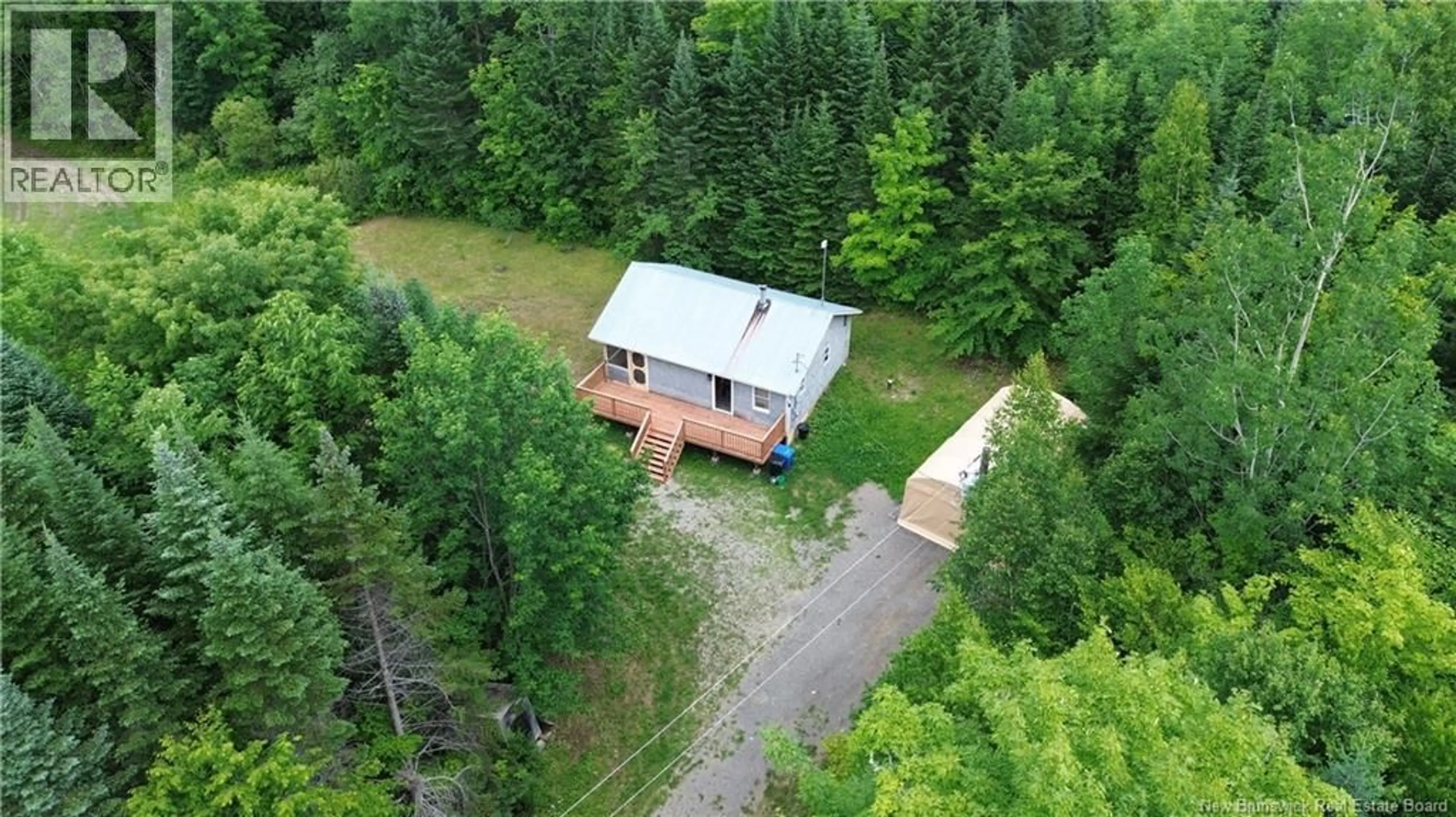 A pic from outside/outdoor area/front of a property/back of a property/a pic from drone, forest/trees view for 438 SHARKEY ROAD, Jacksonville New Brunswick E3C1W7