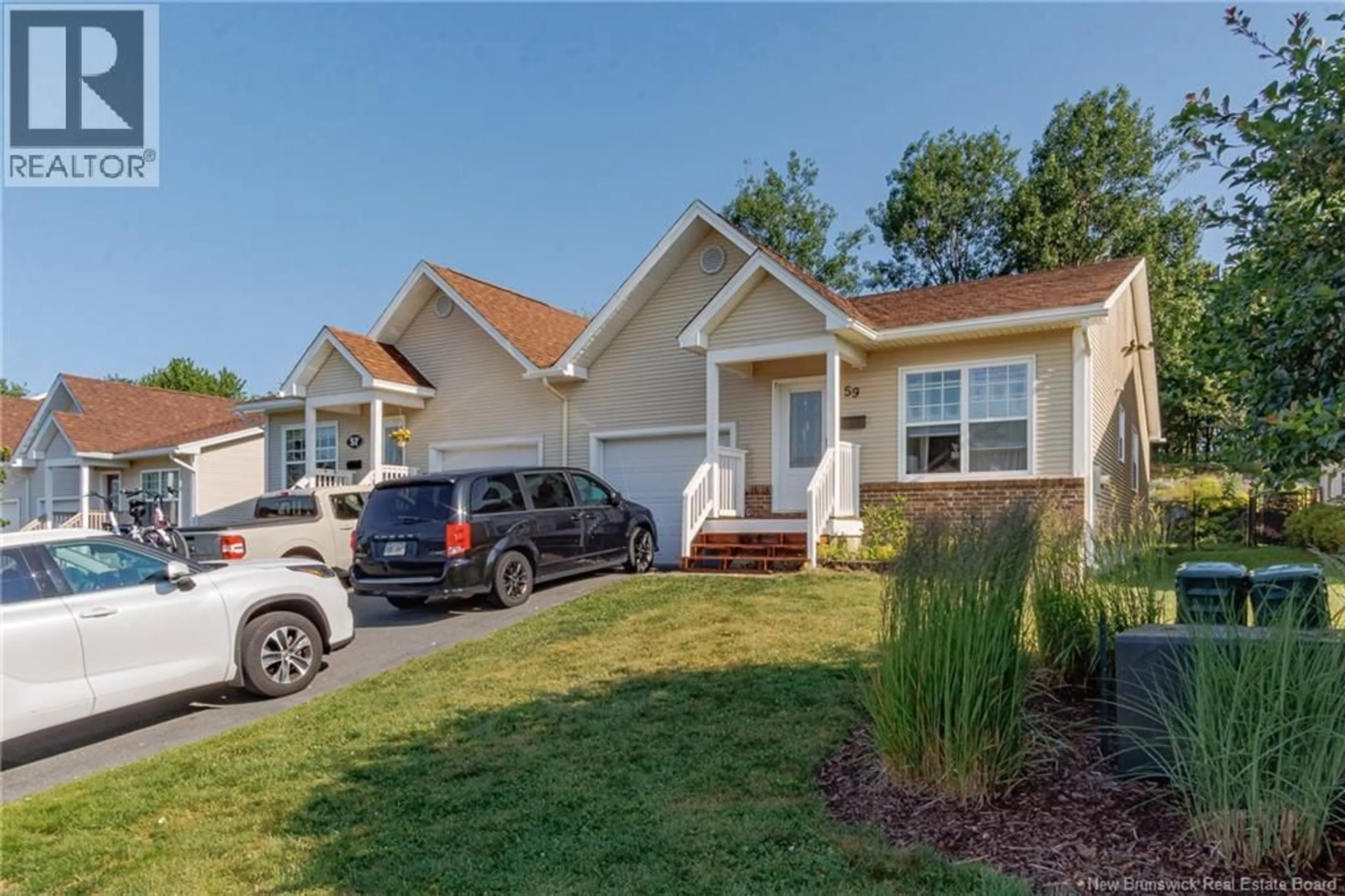 Home with vinyl exterior material, street for 59 TUDOR LANE, Saint John New Brunswick E2K5T7