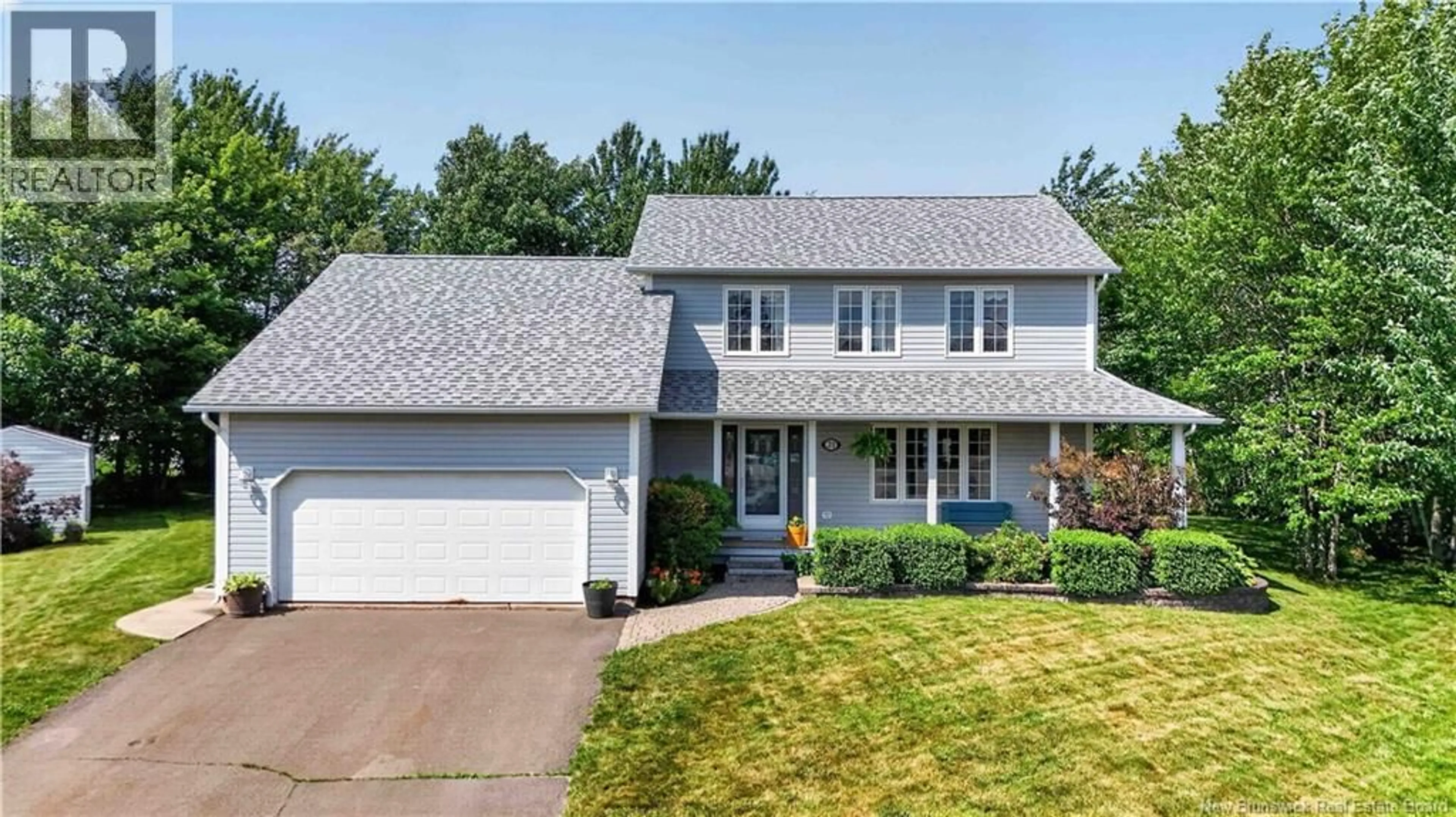 Home with vinyl exterior material, street for 21 ROSEMERE COURT, Moncton New Brunswick E1C9W2