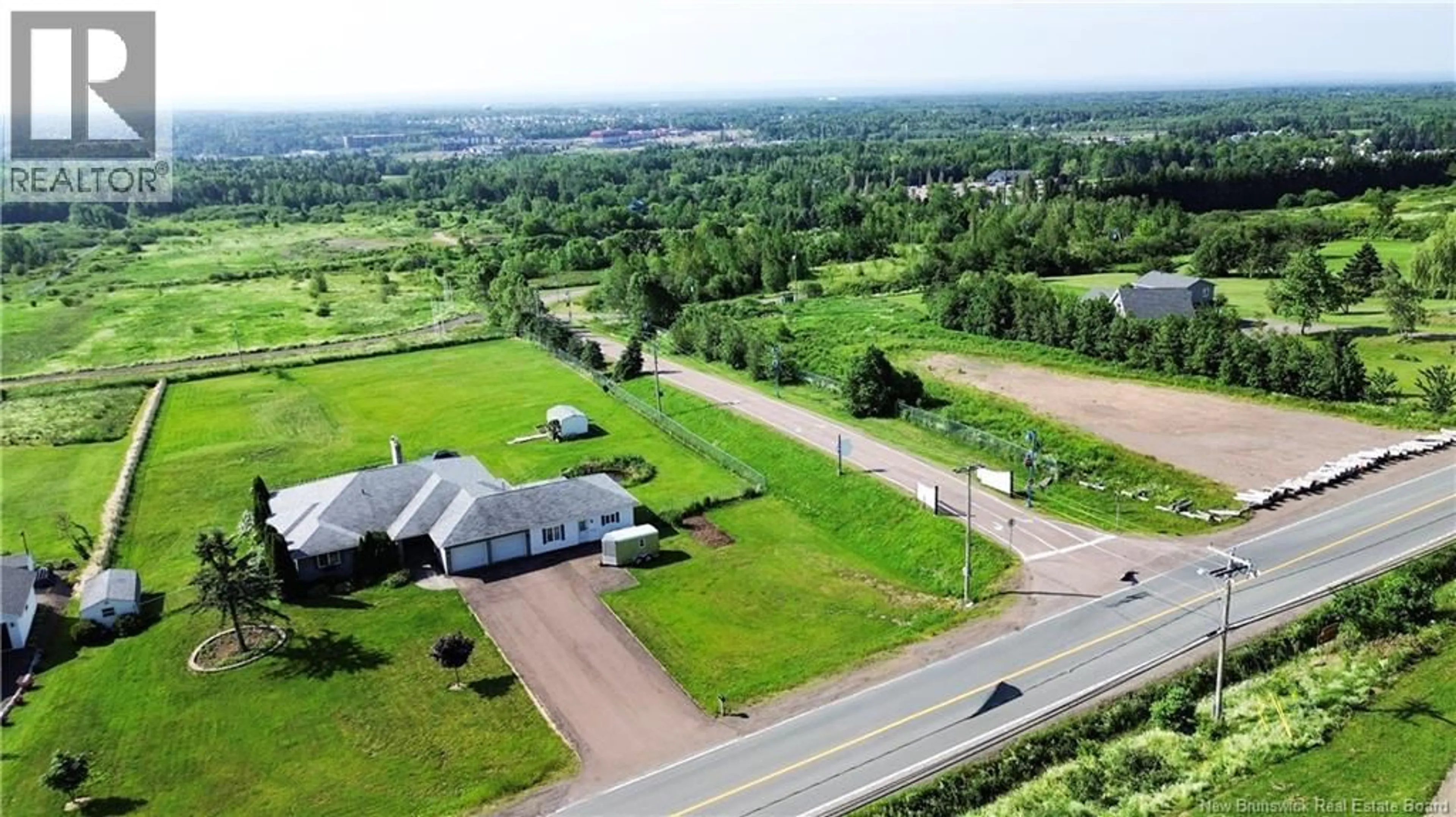 A pic from outside/outdoor area/front of a property/back of a property/a pic from drone, unknown for 680 FRONT MOUNTAIN ROAD, Moncton New Brunswick E1G3H3