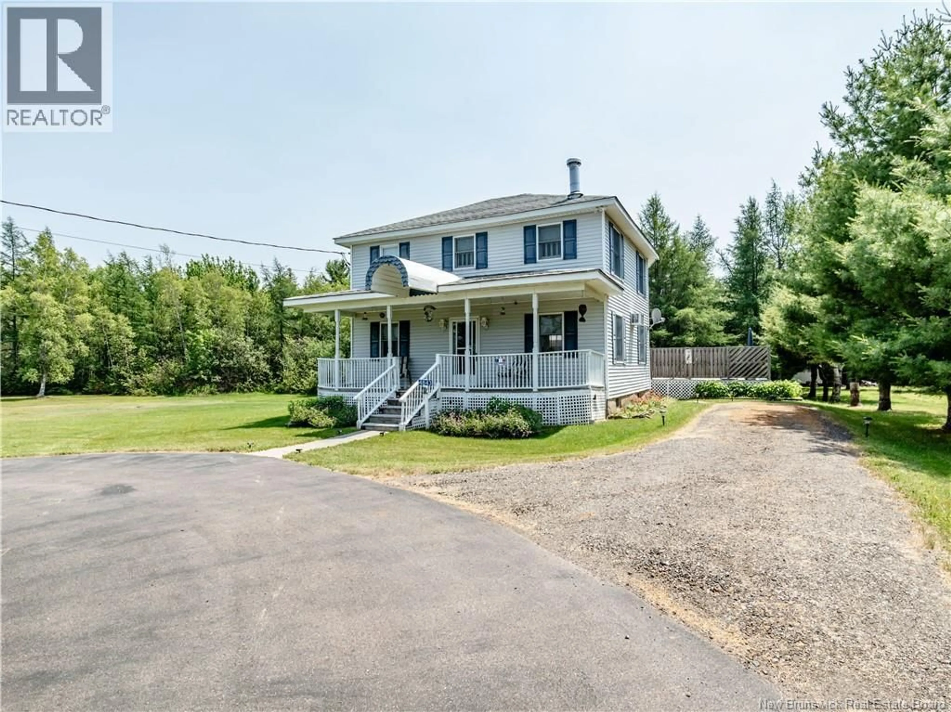 A pic from outside/outdoor area/front of a property/back of a property/a pic from drone, street for 4843 ROUTE 480, Rogersville New Brunswick E4Y1Z8