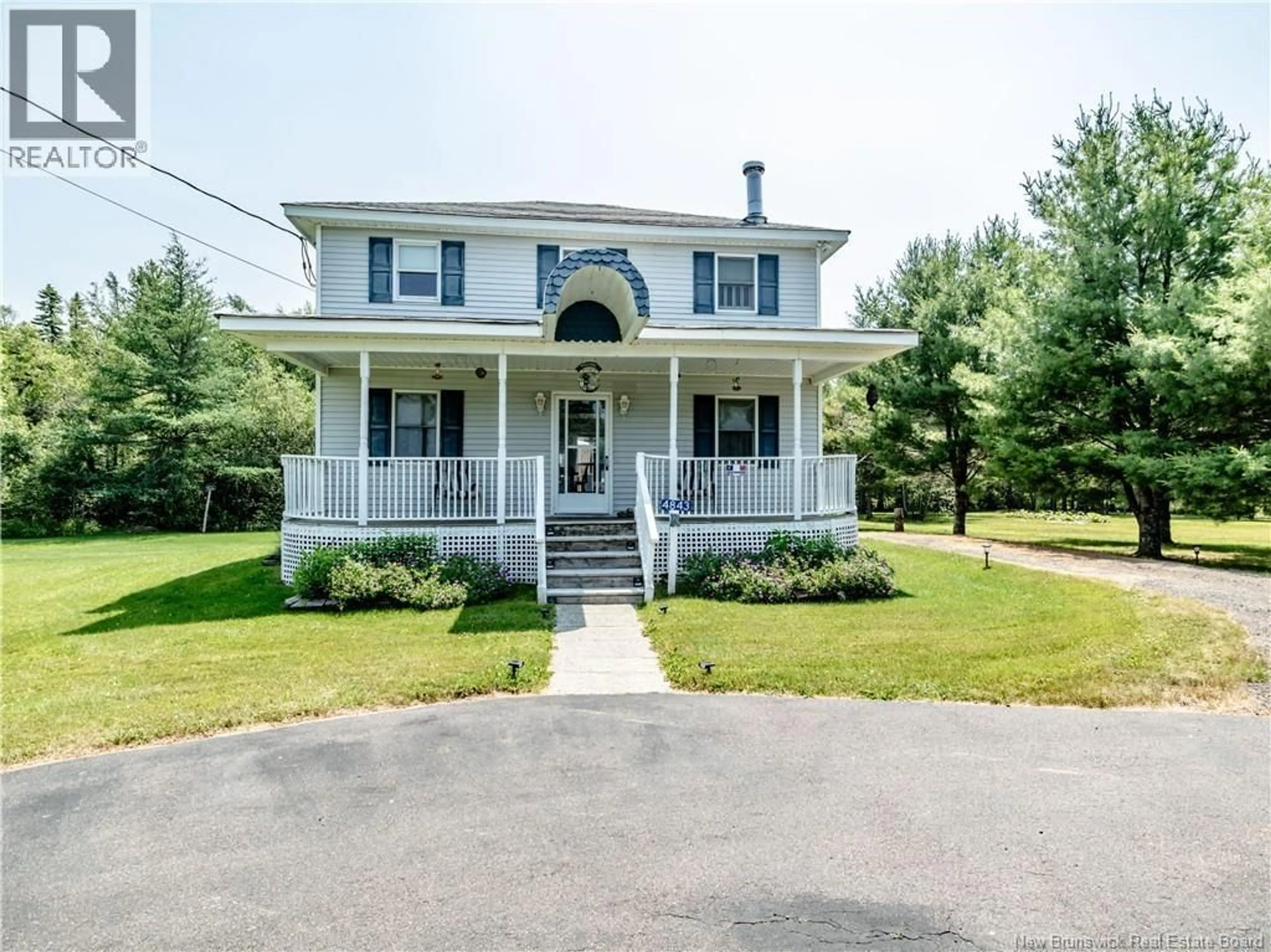 Home with vinyl exterior material, street for 4843 ROUTE 480, Rogersville New Brunswick E4Y1Z8