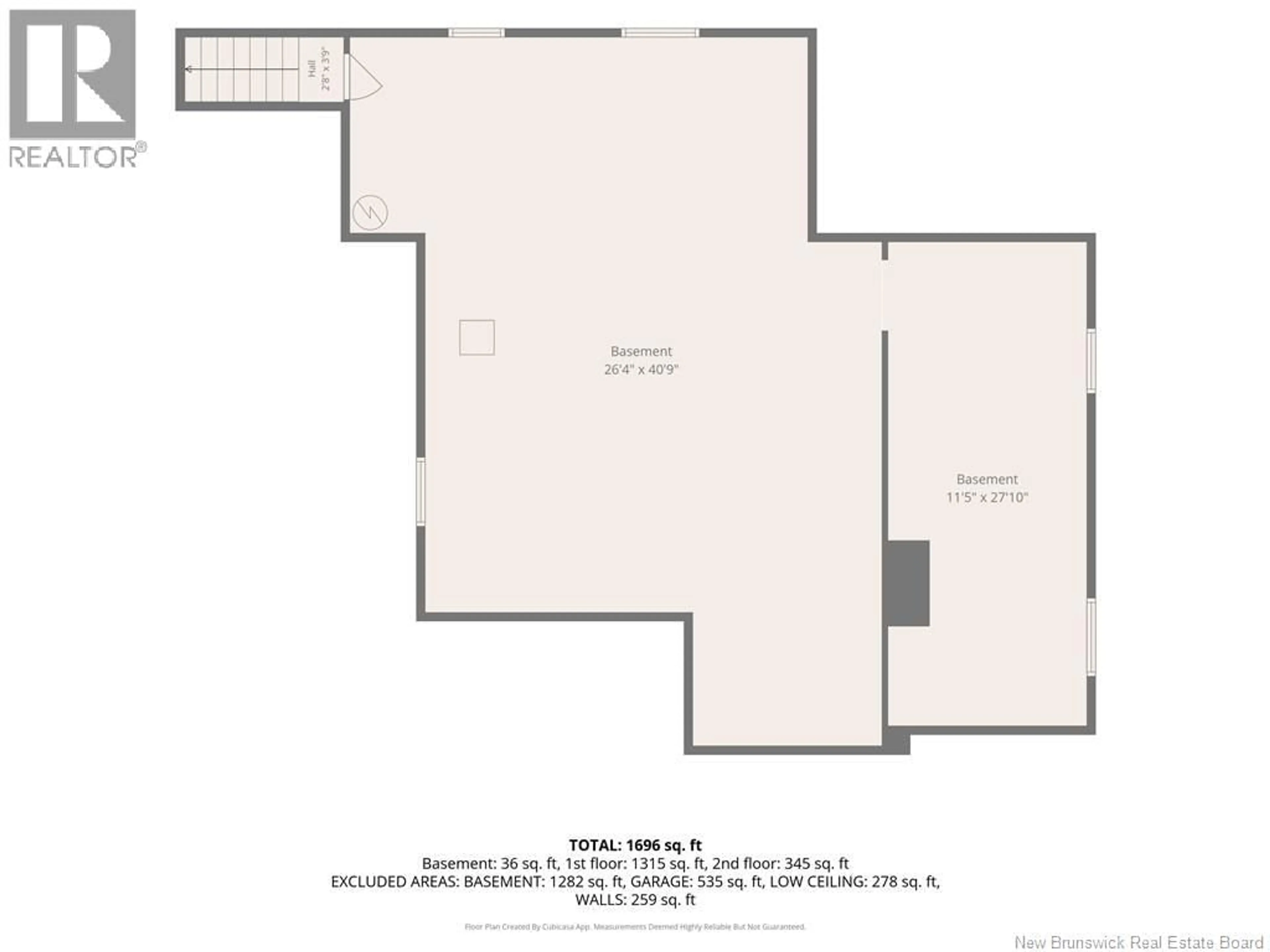Floor plan for 198 CHALEUR, Charlo New Brunswick E8E2E8