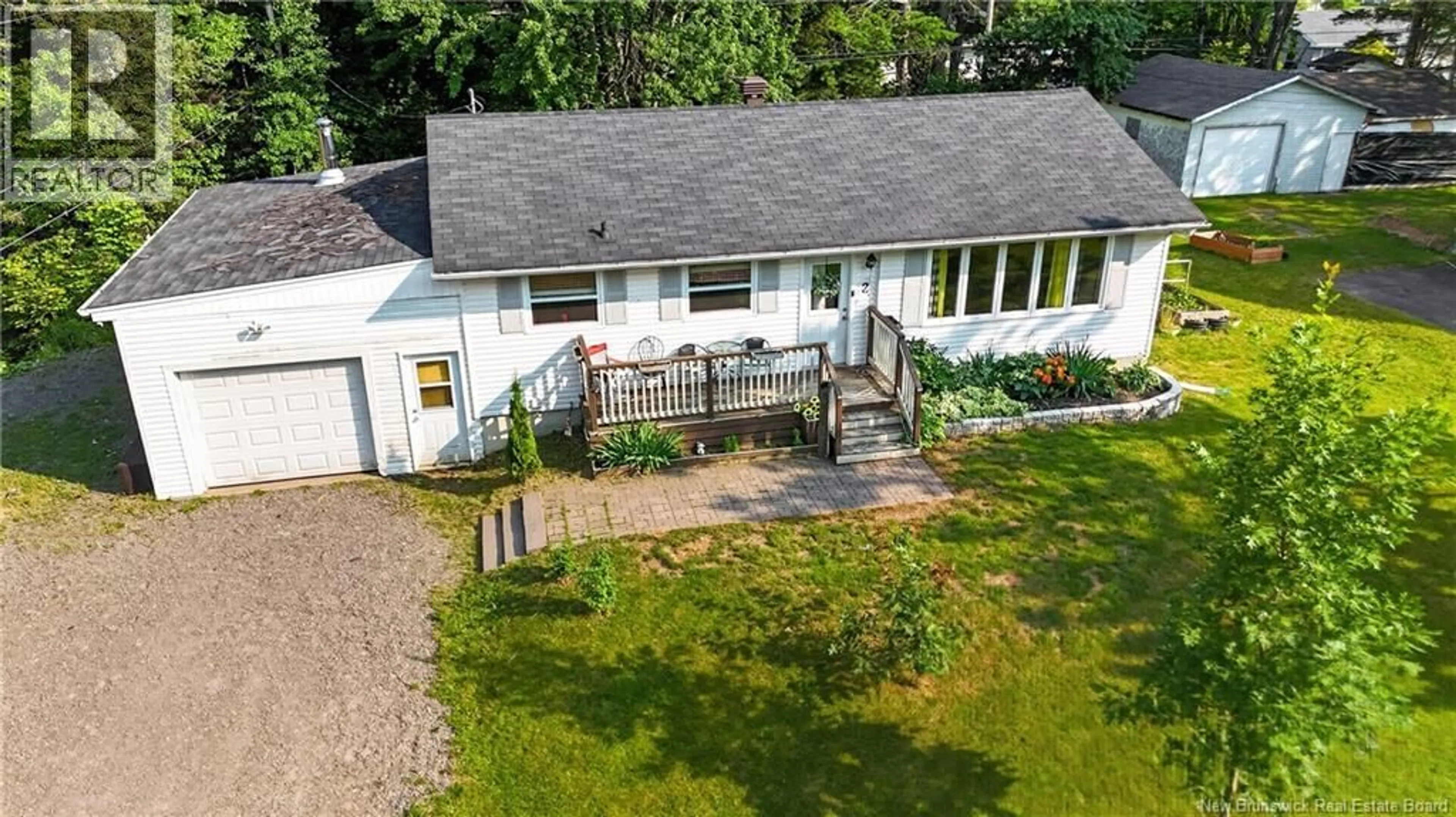 A pic from outside/outdoor area/front of a property/back of a property/a pic from drone, unknown for 2 PLEASANTVIEW STREET, Lutes Mountain New Brunswick E1G2S6