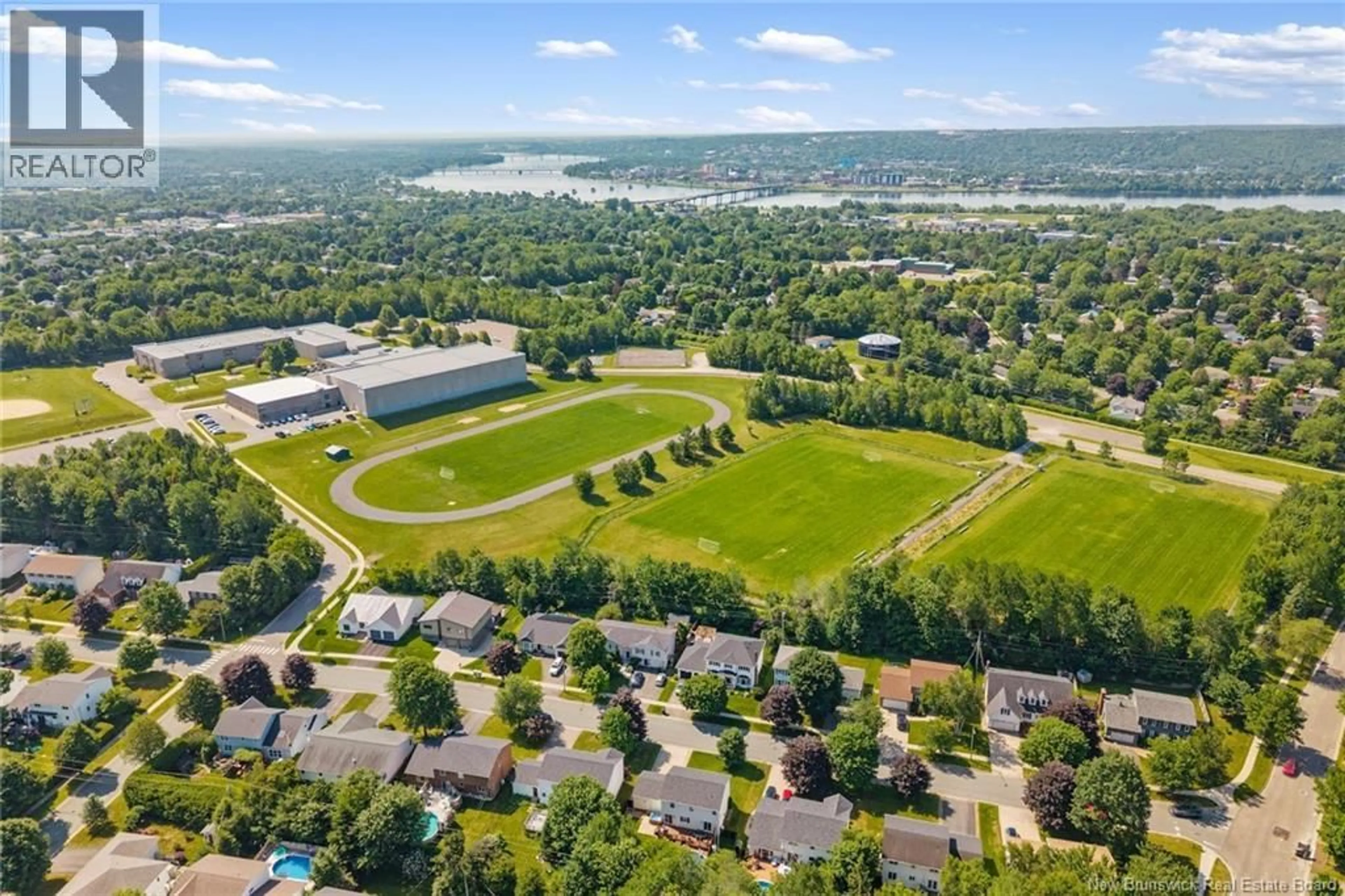 A pic from outside/outdoor area/front of a property/back of a property/a pic from drone, mountain view for 38 CARRINGTON LANE, Fredericton New Brunswick E3A5R5