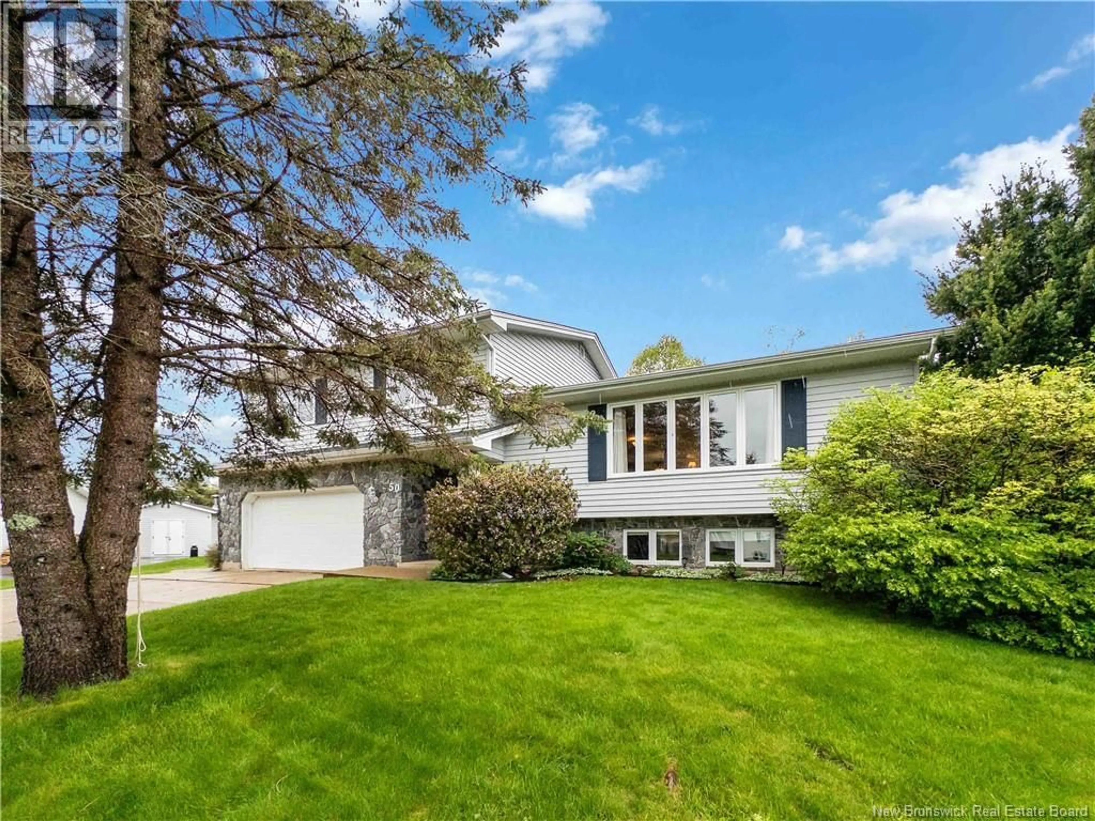 Home with vinyl exterior material, street for 50 CHERRY COURT, Riverview New Brunswick E1B4K2