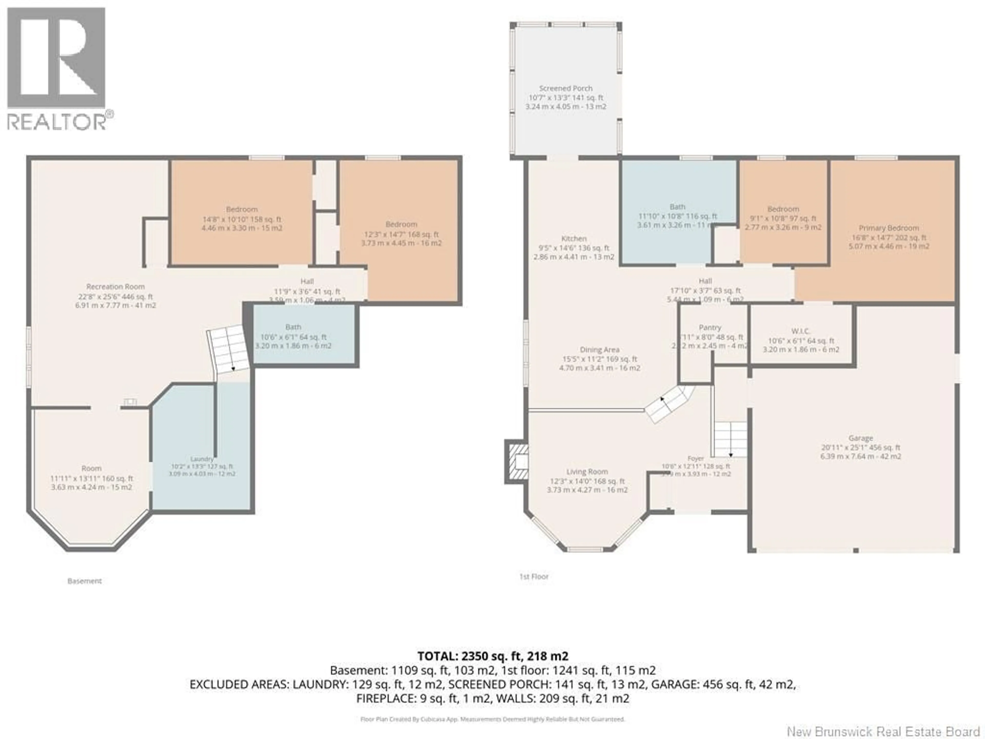 Floor plan for 485 RUE MSGR RICHARD, Beresford New Brunswick E8K1Y9