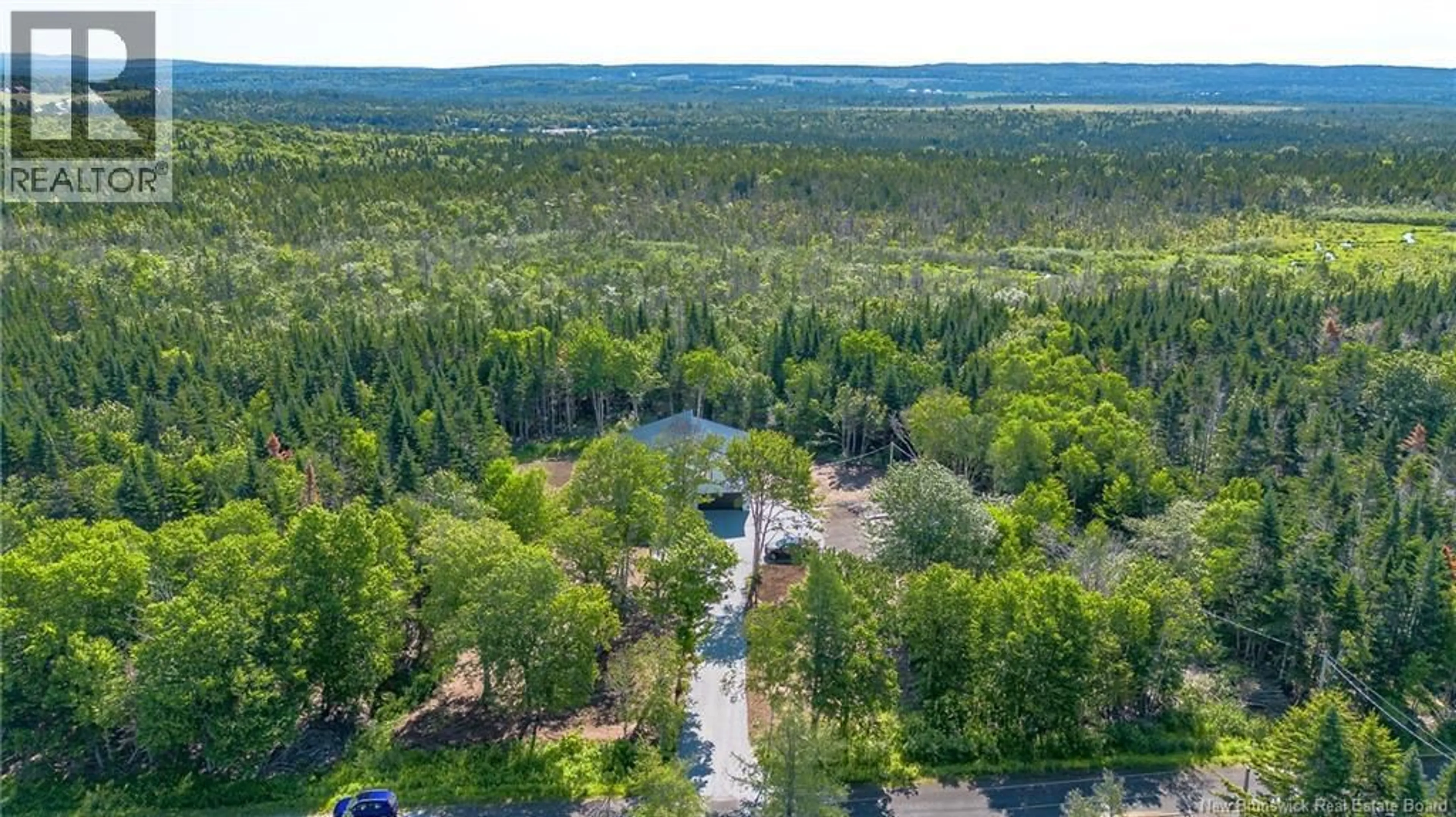 A pic from outside/outdoor area/front of a property/back of a property/a pic from drone, forest/trees view for 2110 ROUTE 825, Gardner Creek New Brunswick E2S3G9