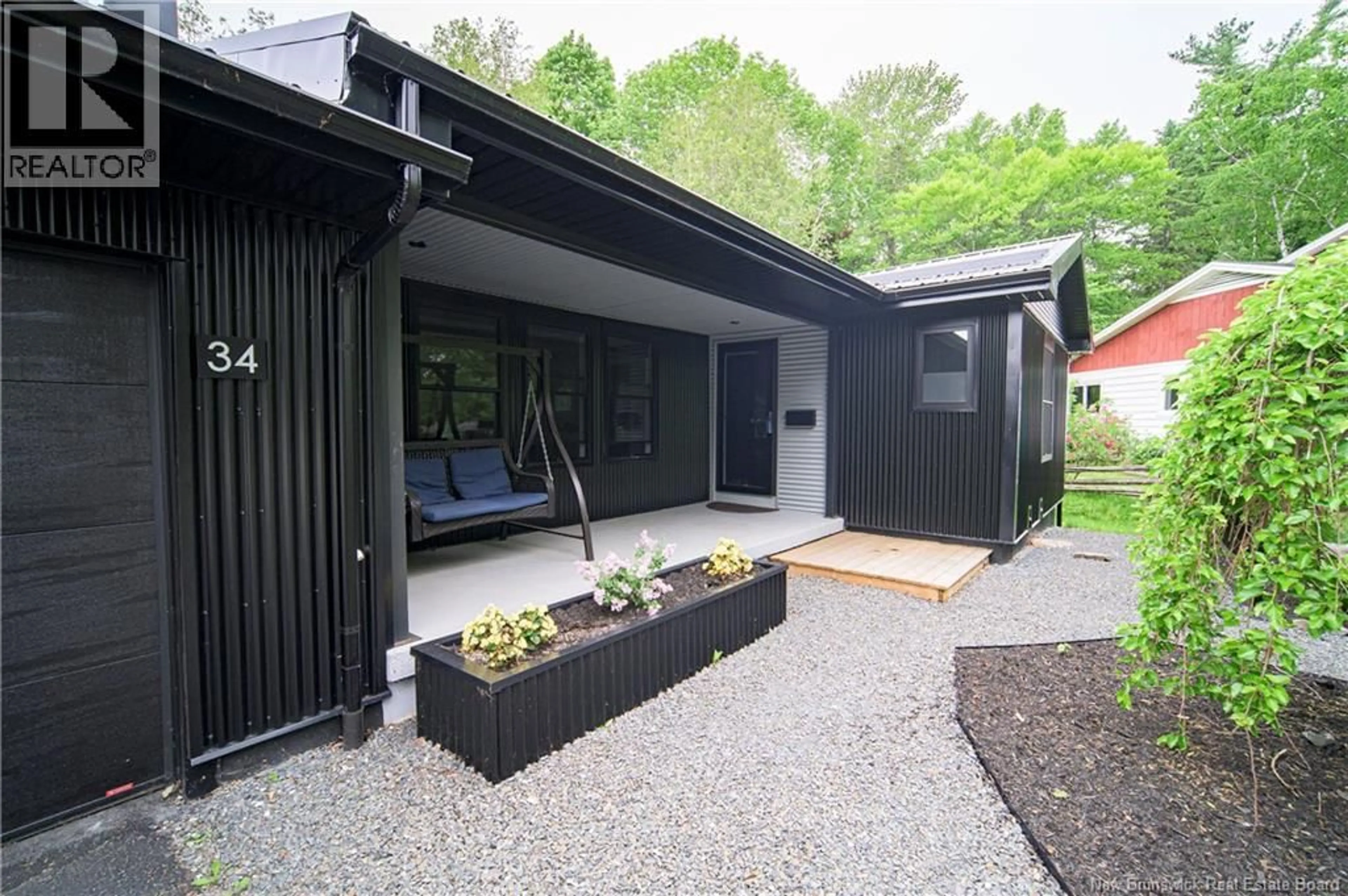 Patio, street for 34 SIMCOE COURT, Fredericton New Brunswick E3B2W9