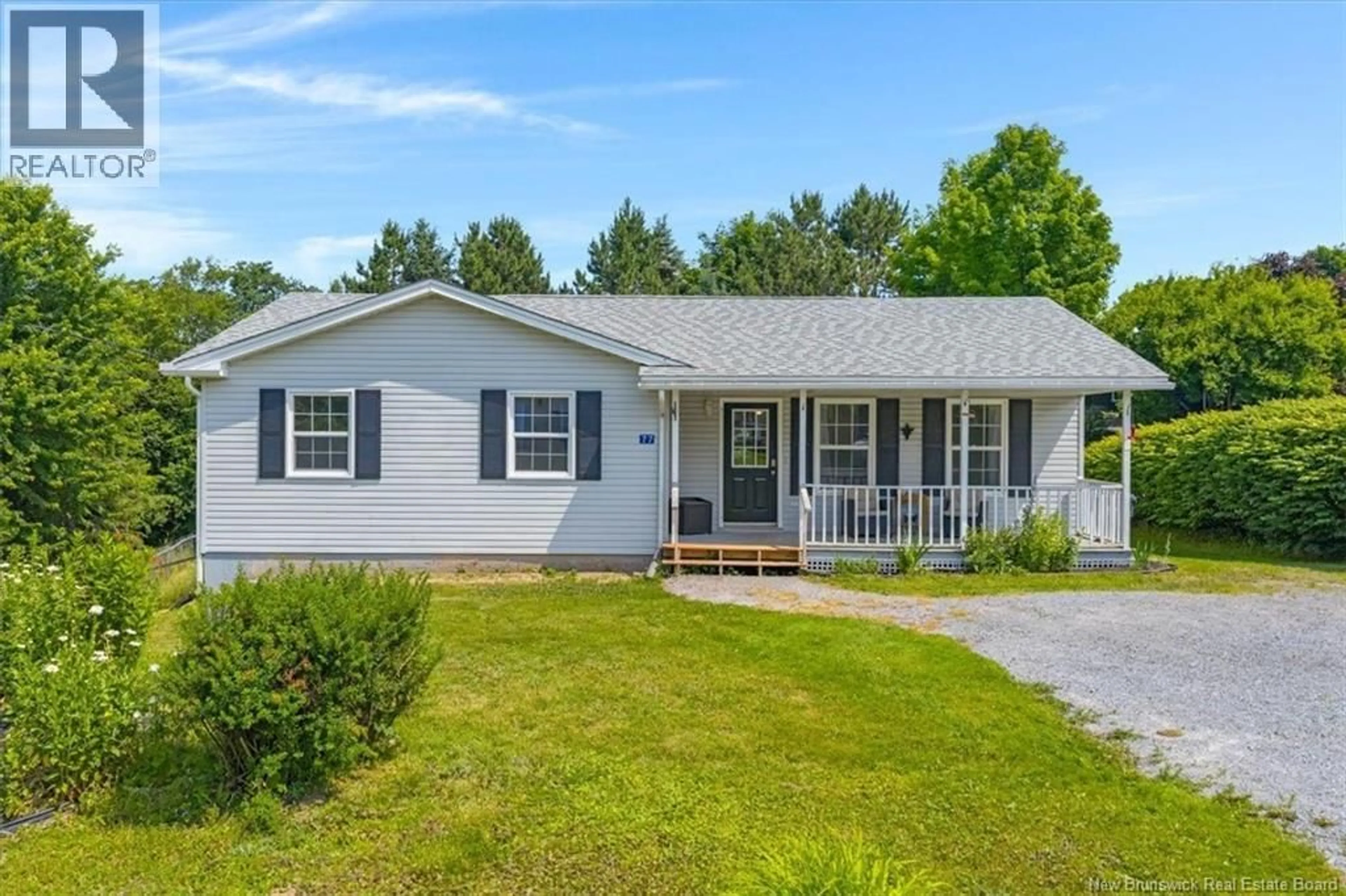 Home with vinyl exterior material, street for 77 LAW AVENUE, Hampton New Brunswick E5N5C2