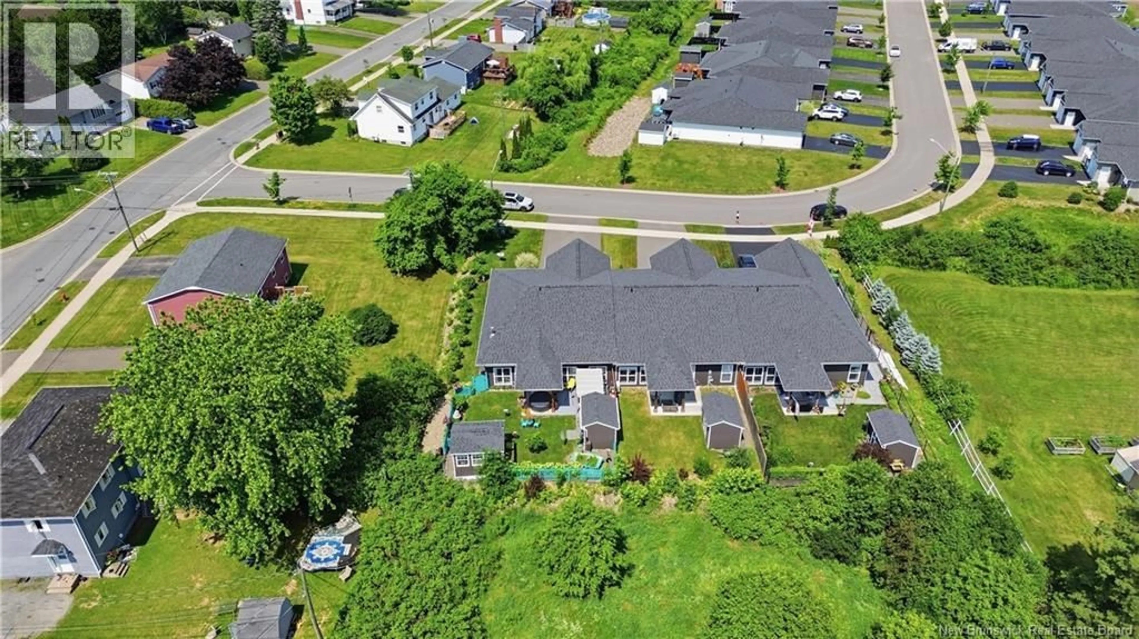 A pic from outside/outdoor area/front of a property/back of a property/a pic from drone, street for 8 LYNDA LANE, New Maryland New Brunswick E3C0N6