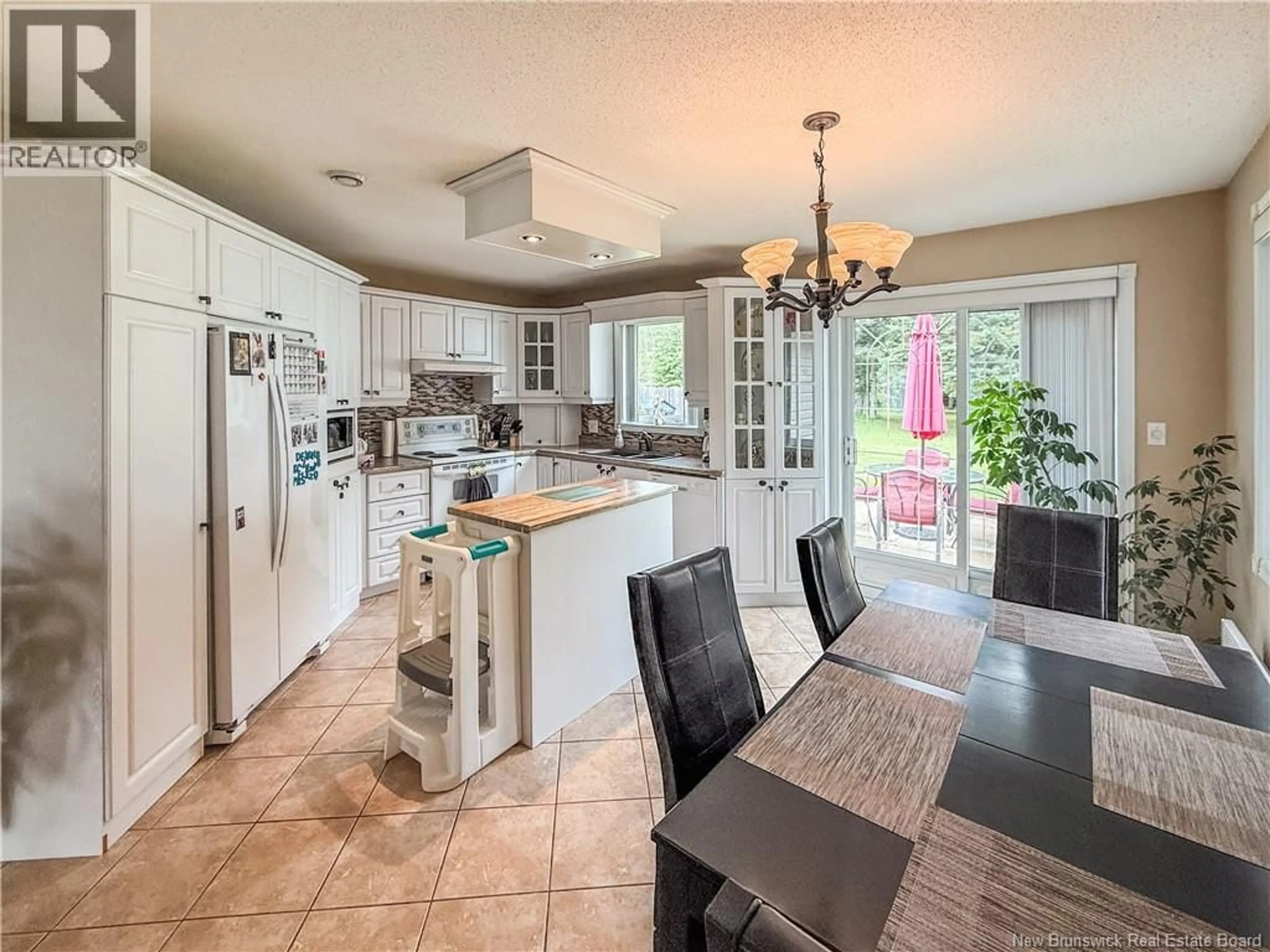 Open concept kitchen, ceramic/tile floor for 102 MALLET STREET, Eel River Crossing New Brunswick E8E1S1