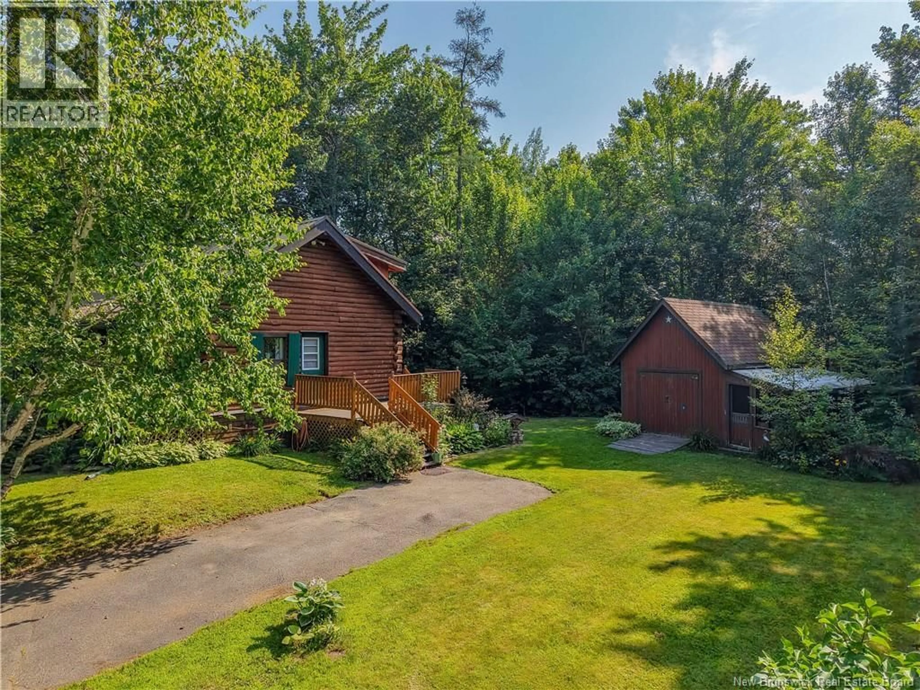 A pic from outside/outdoor area/front of a property/back of a property/a pic from drone, forest/trees view for 2112 HANWELL ROAD, Hanwell New Brunswick E3C1M8