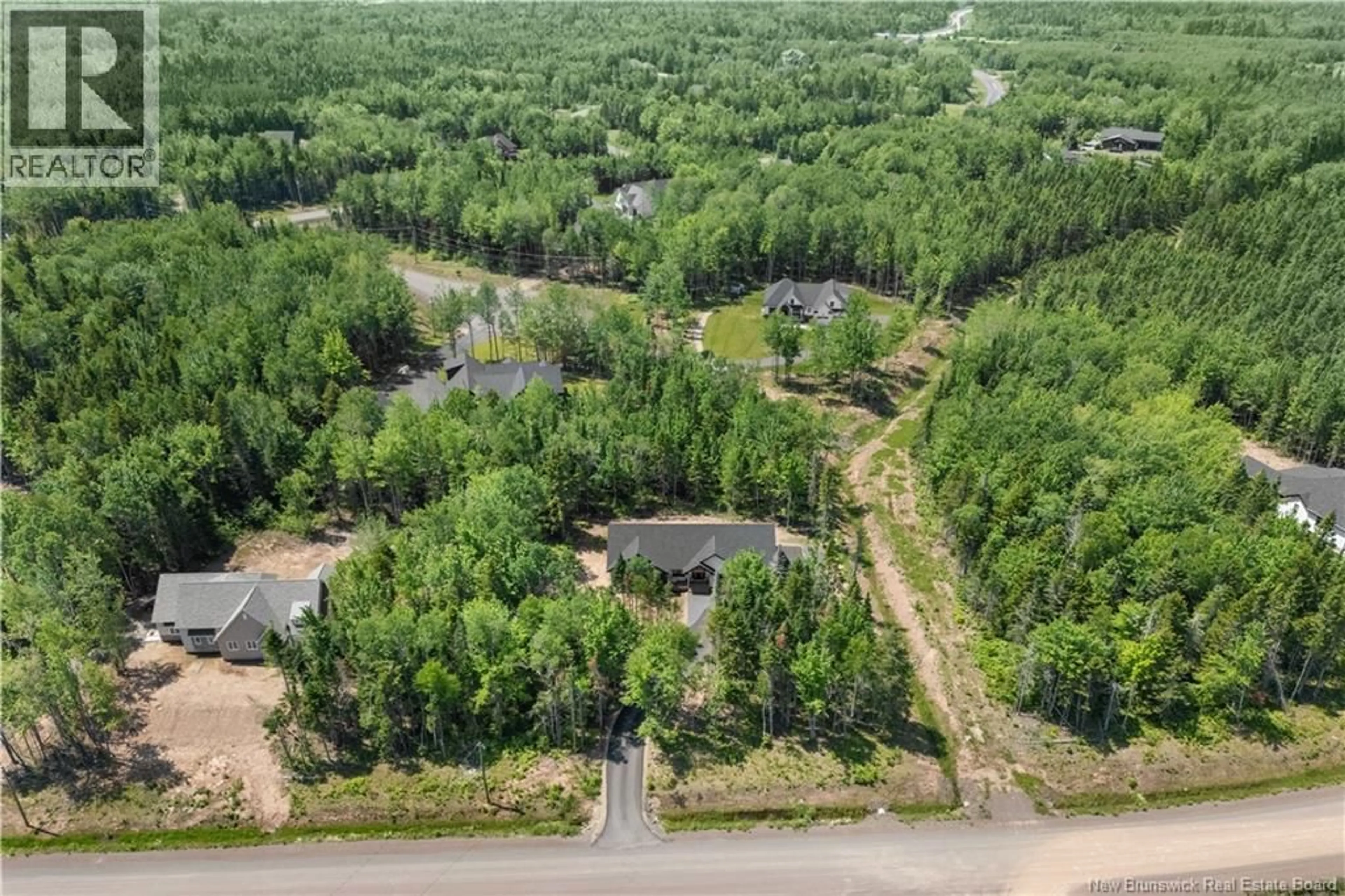 A pic from outside/outdoor area/front of a property/back of a property/a pic from drone, forest/trees view for 104 RUE PARIS STREET, Irishtown New Brunswick E1H0H8